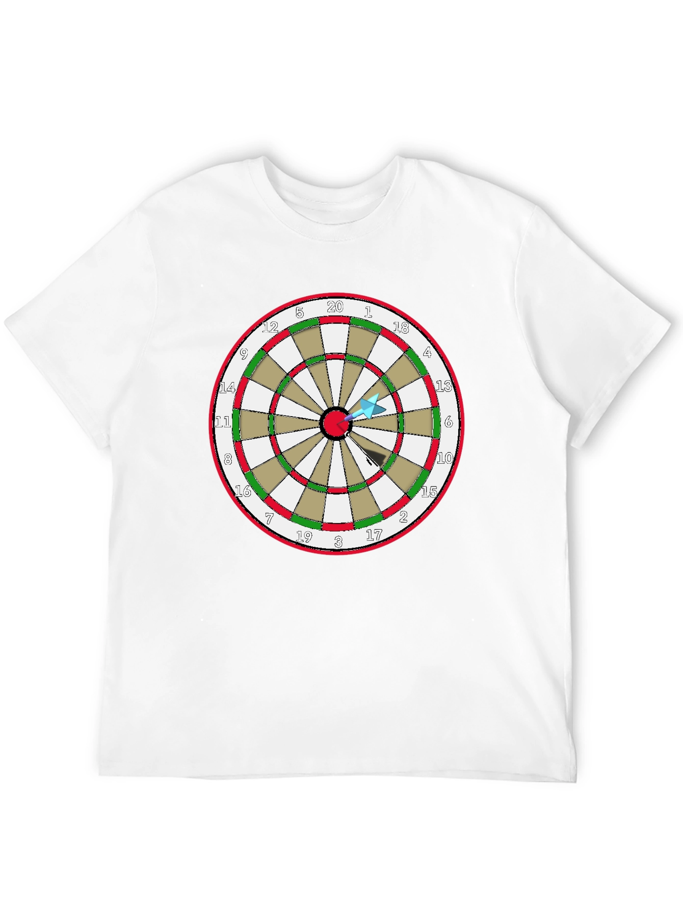 Darts T-Shirt - Bullseye Design Tee