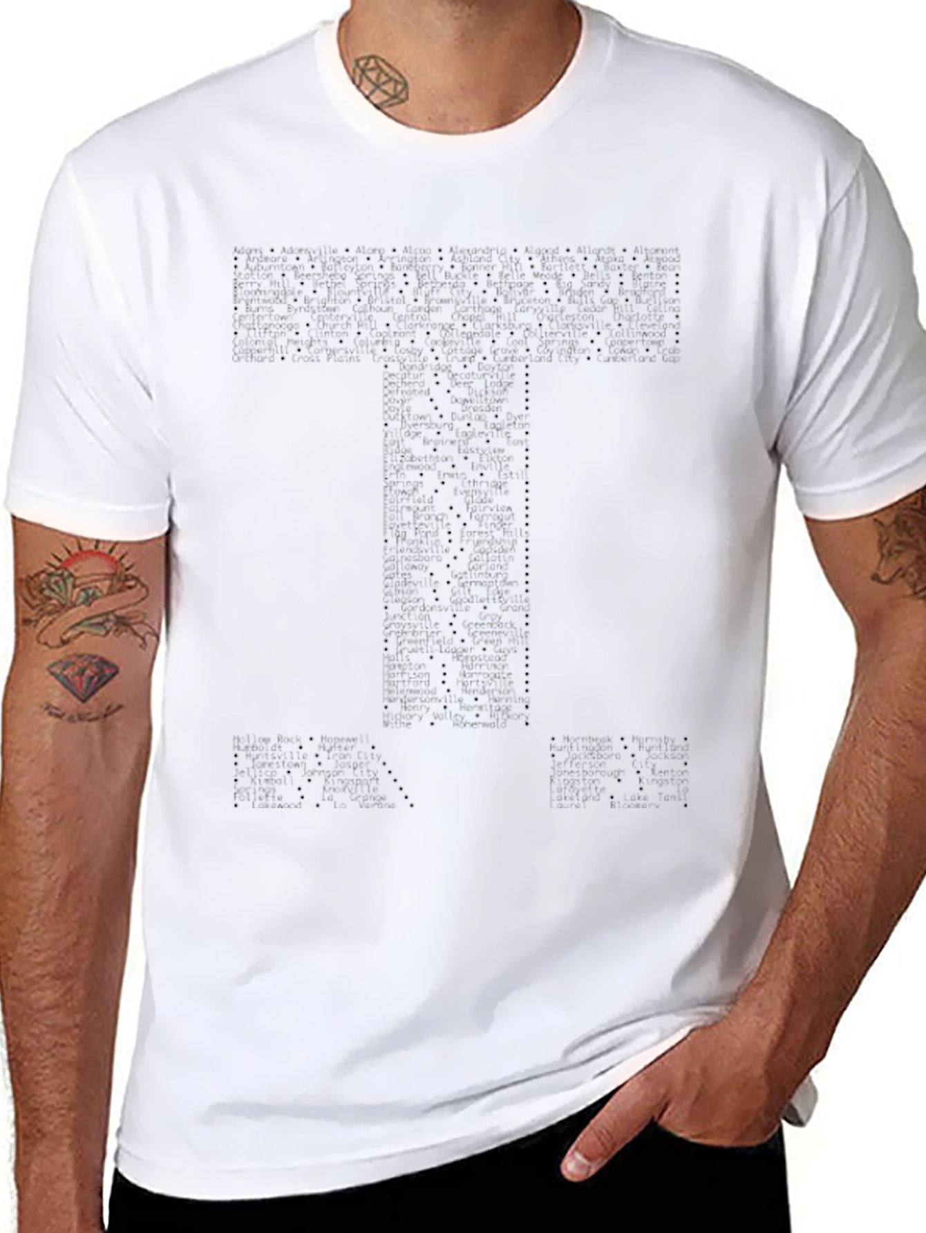 Black T-Shirt with T Design