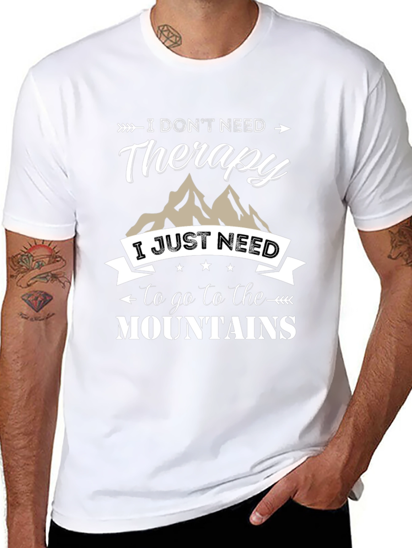 Mountain Therapy Graphic Tee - Adventure Awaits
