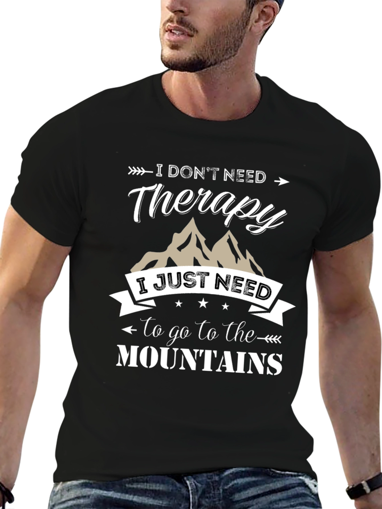 Mountain Therapy Graphic Tee - Adventure Awaits