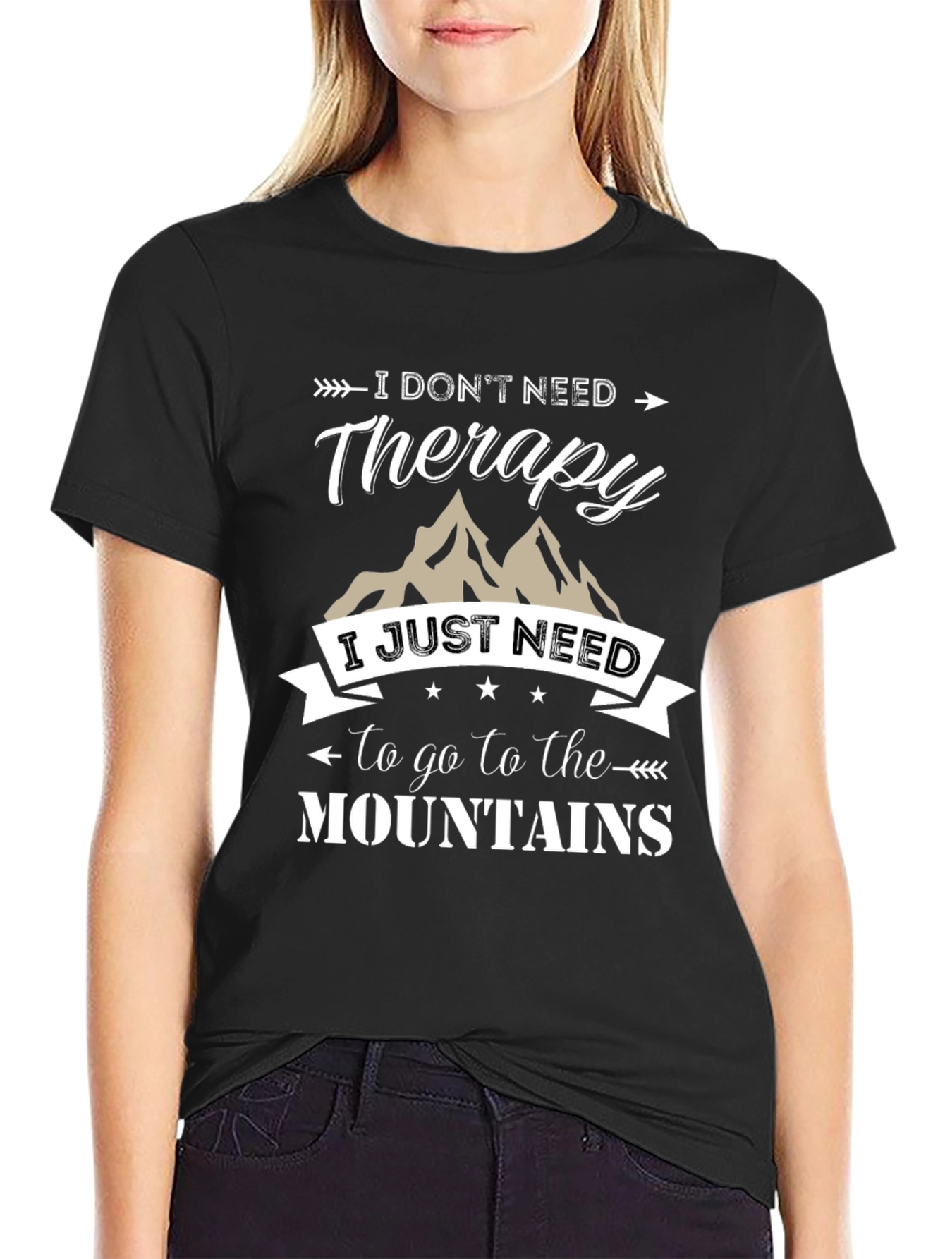 Mountain Therapy Graphic Tee - Adventure Awaits