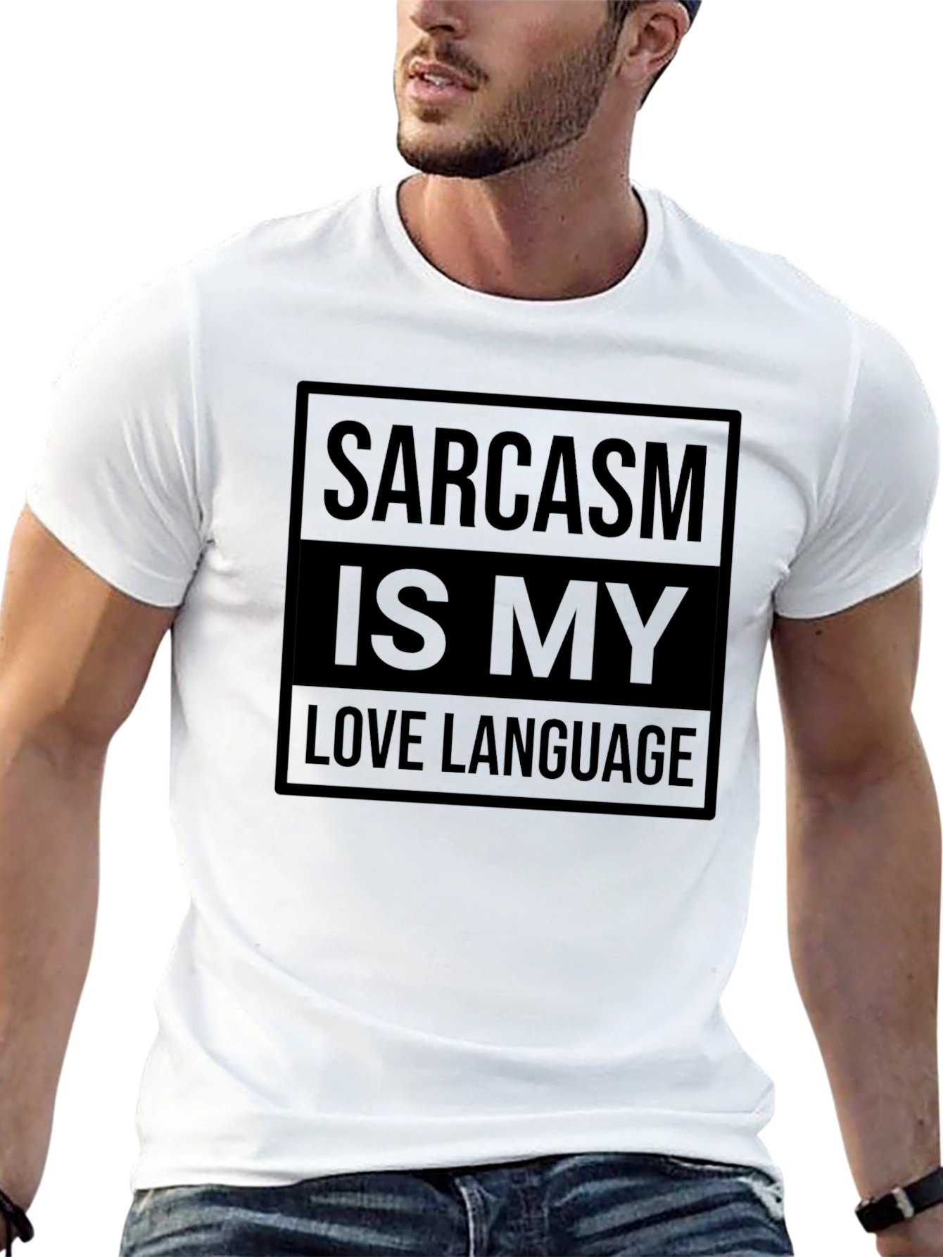 Sarcasm is My Love Language Black T-Shirt