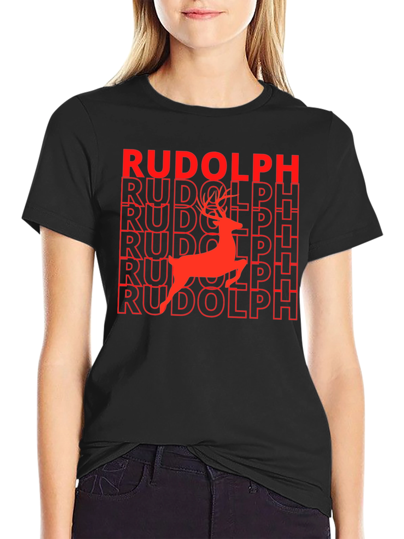 Rudolph Reindeer Graphic T-Shirt