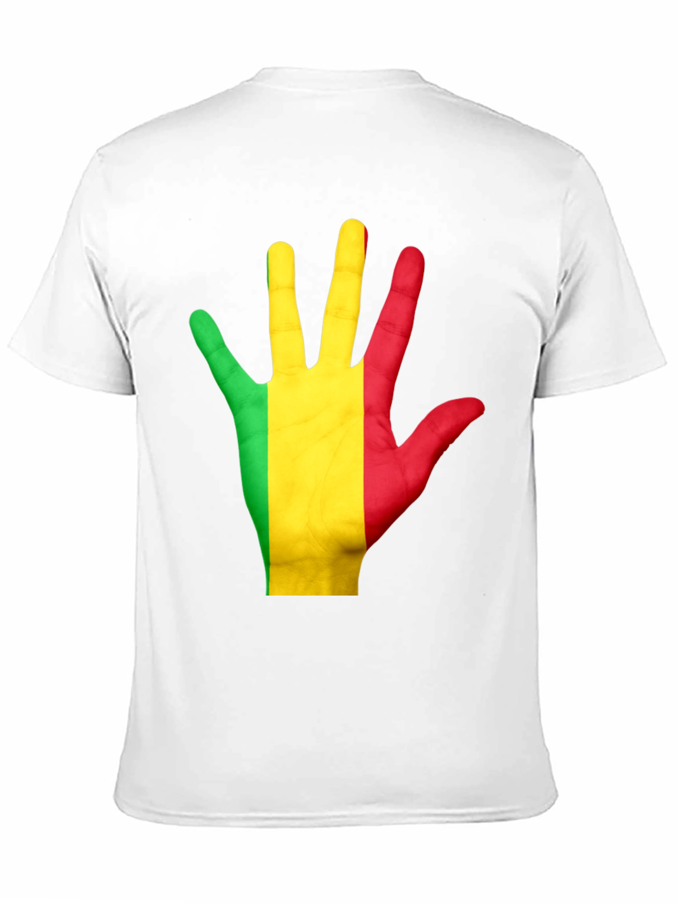 Mali Flag Hand T-Shirt - Black Graphic Tee