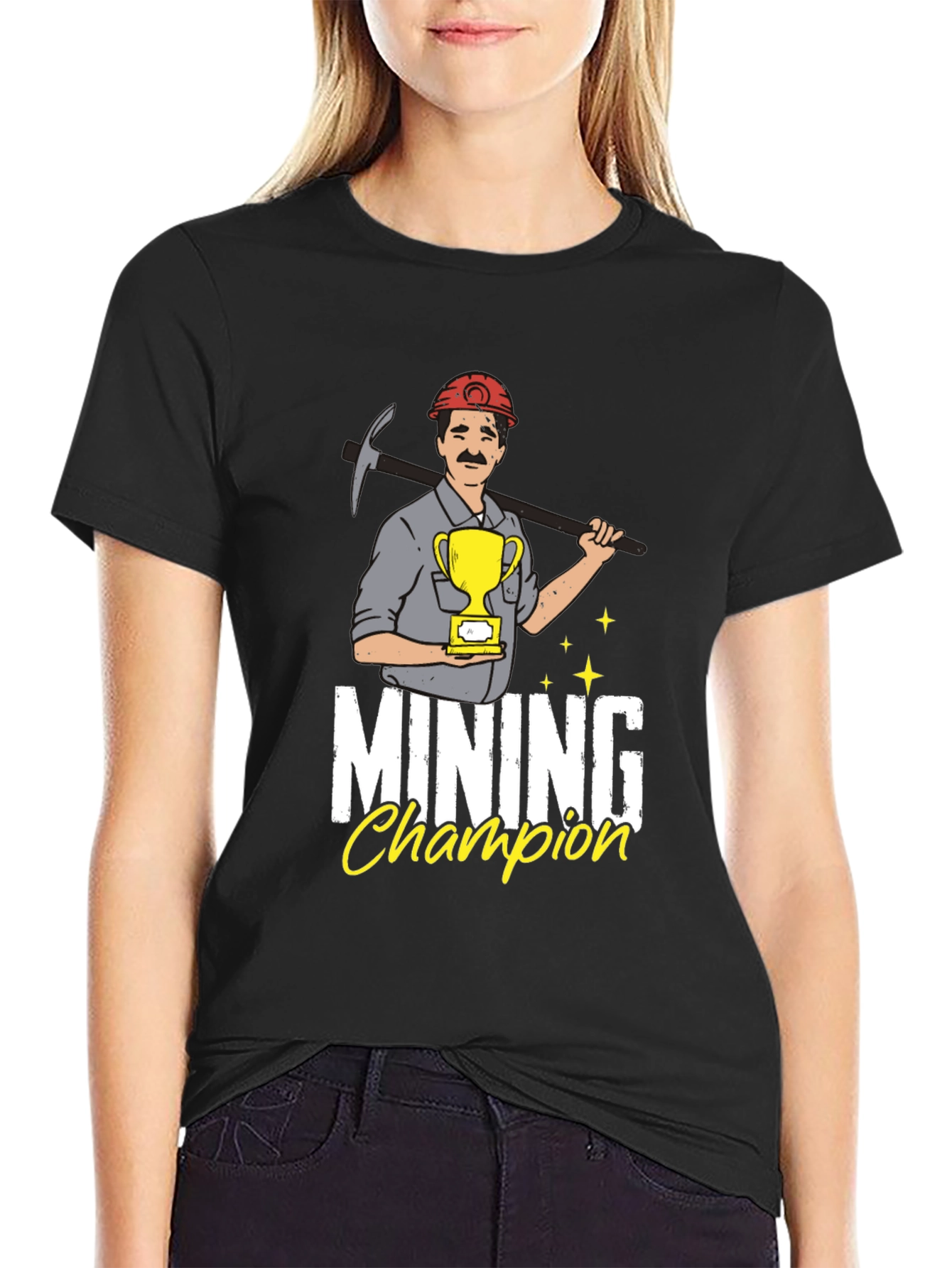 Mining Champion Graphic Tee - Black