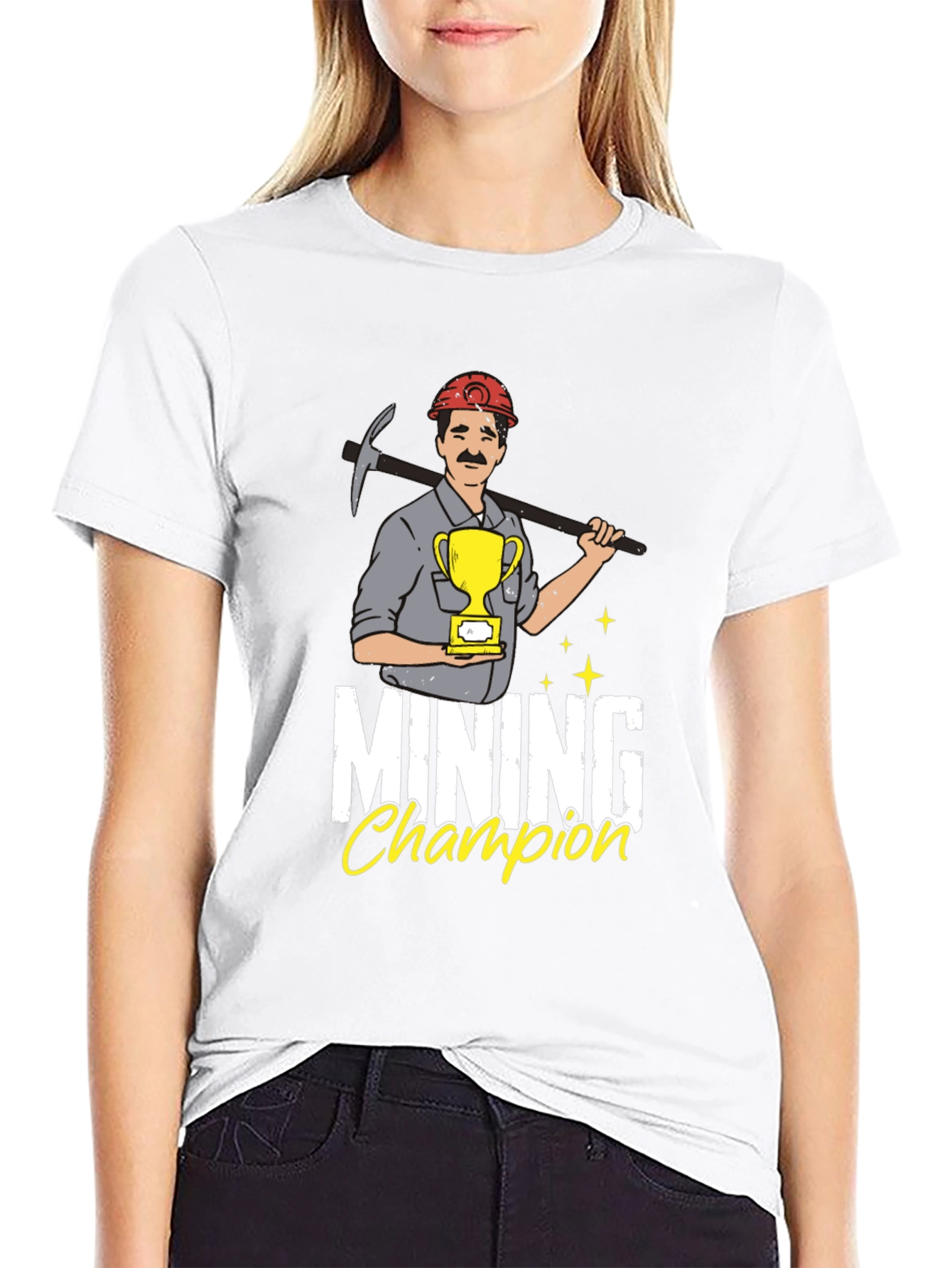 Mining Champion Graphic Tee - Black
