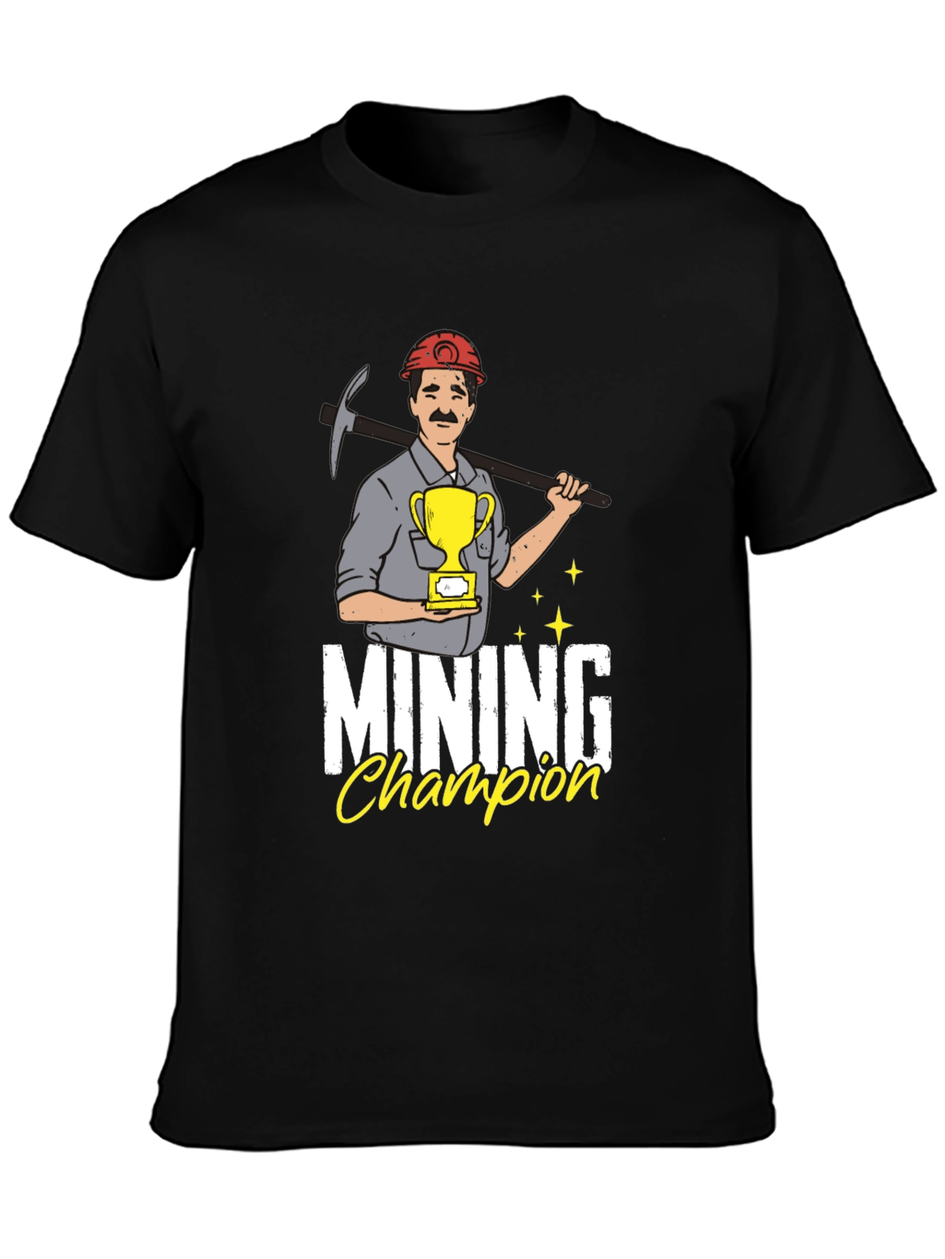Mining Champion Graphic Tee - Black