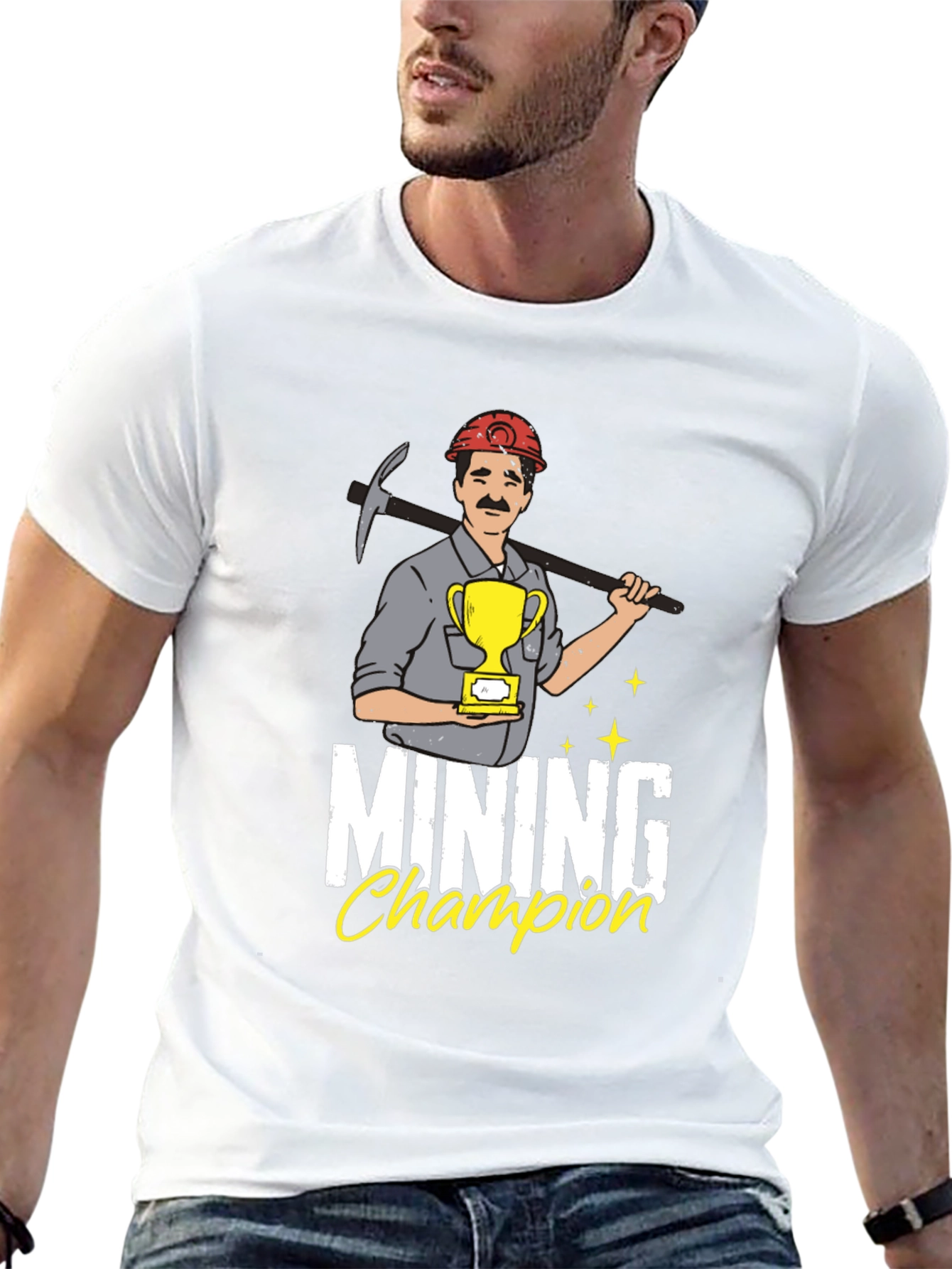 Mining Champion Graphic Tee - Black