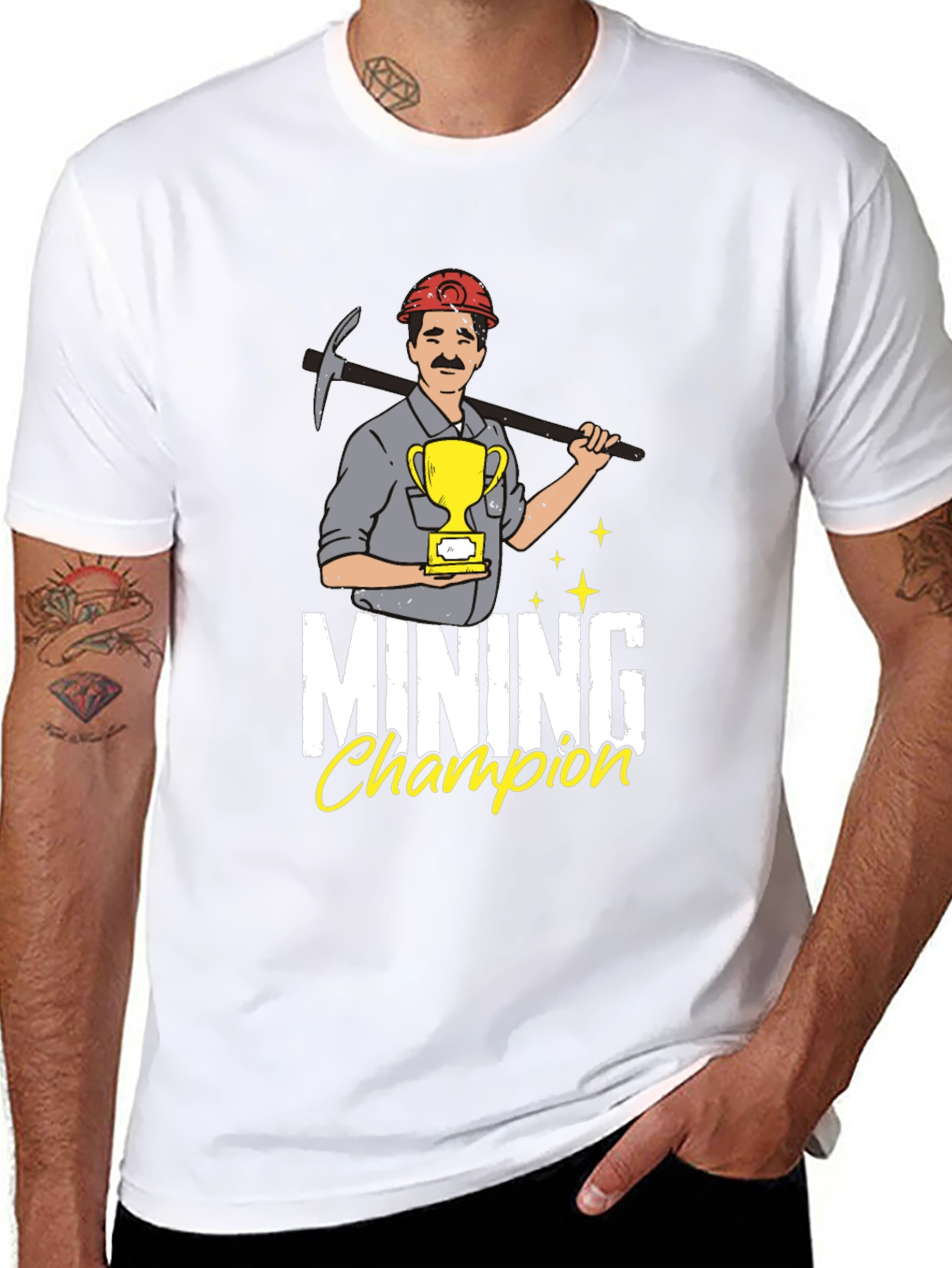 Mining Champion Graphic Tee - Black