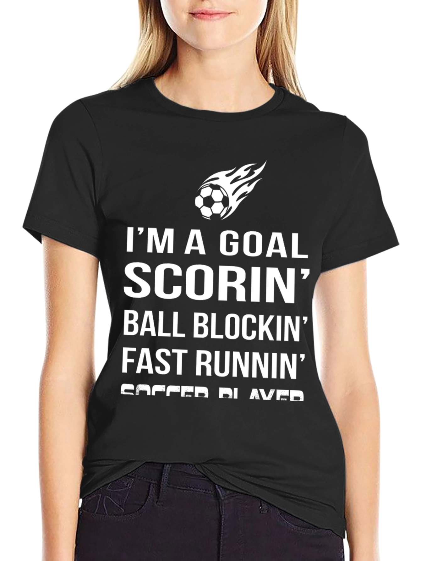 Goal Scorin Soccer Player Graphic T-Shirt