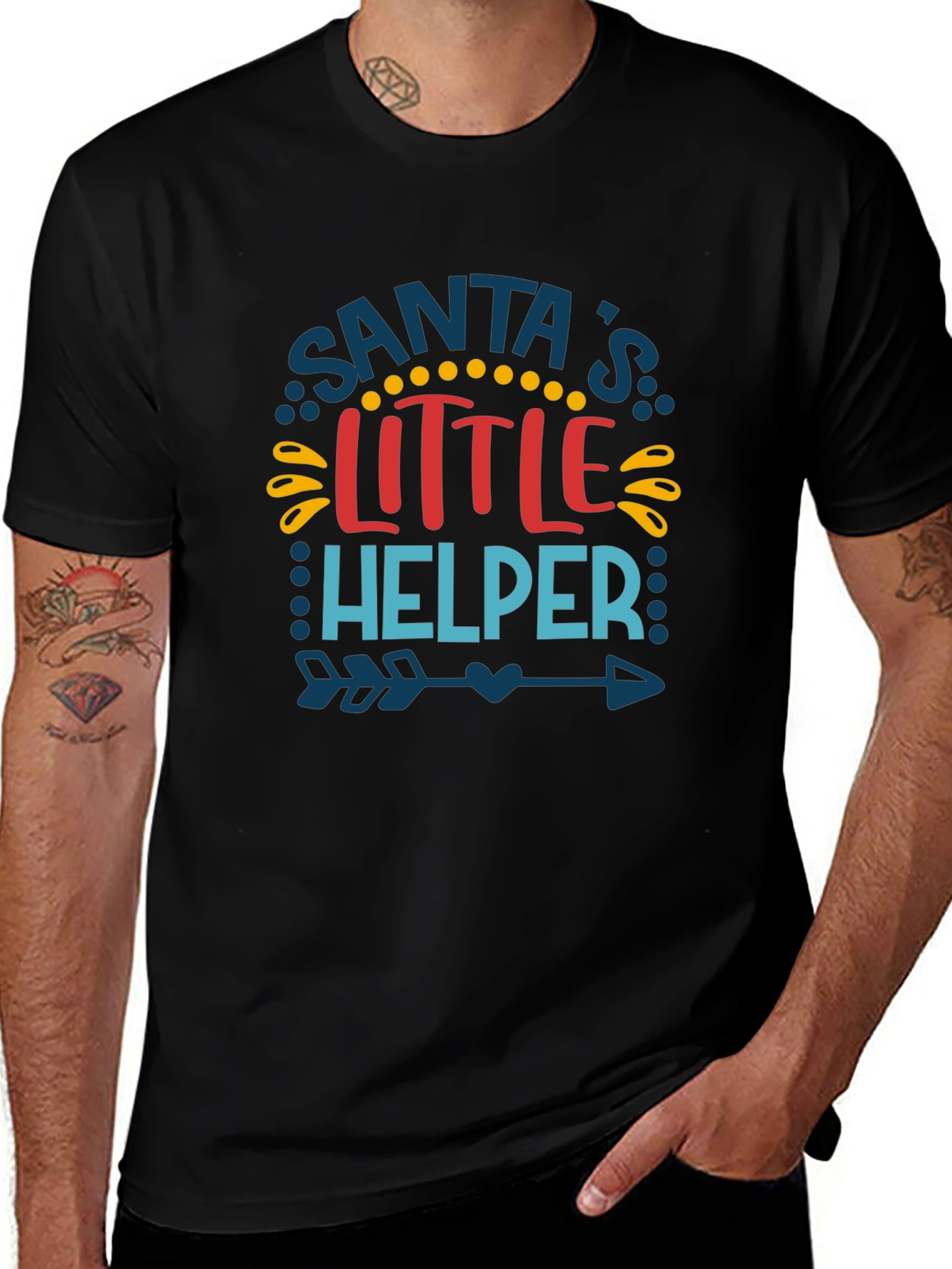 Santas Little Helper T-Shirt - Holiday Cheer