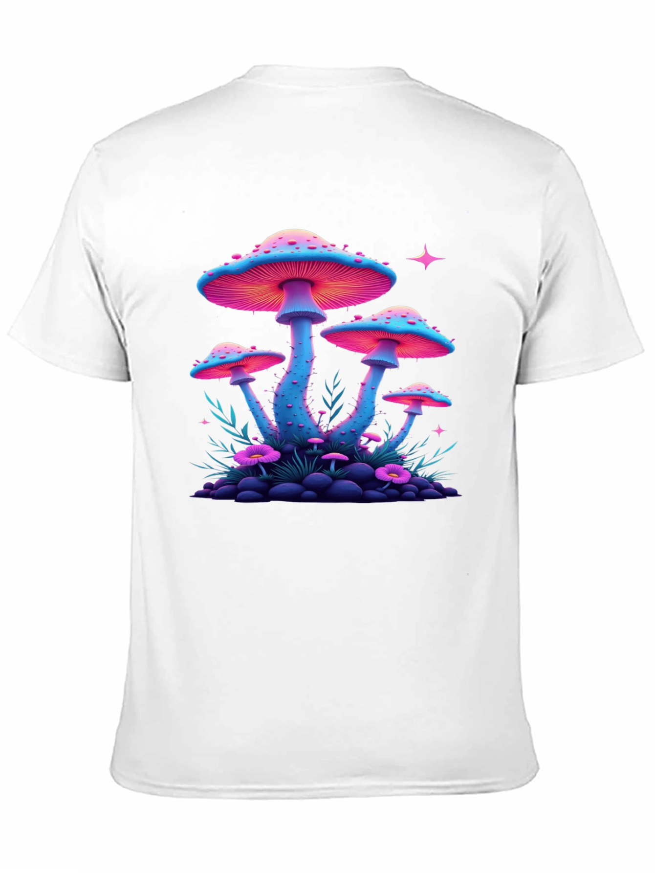 Neon Mushroom Graphic Tee
