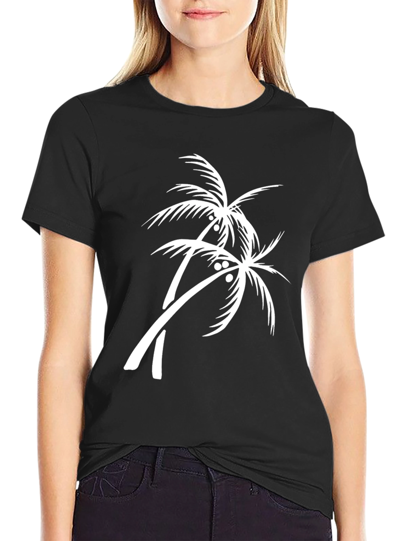 Palm Tree Graphic T-Shirt - Summer Beach Vibes