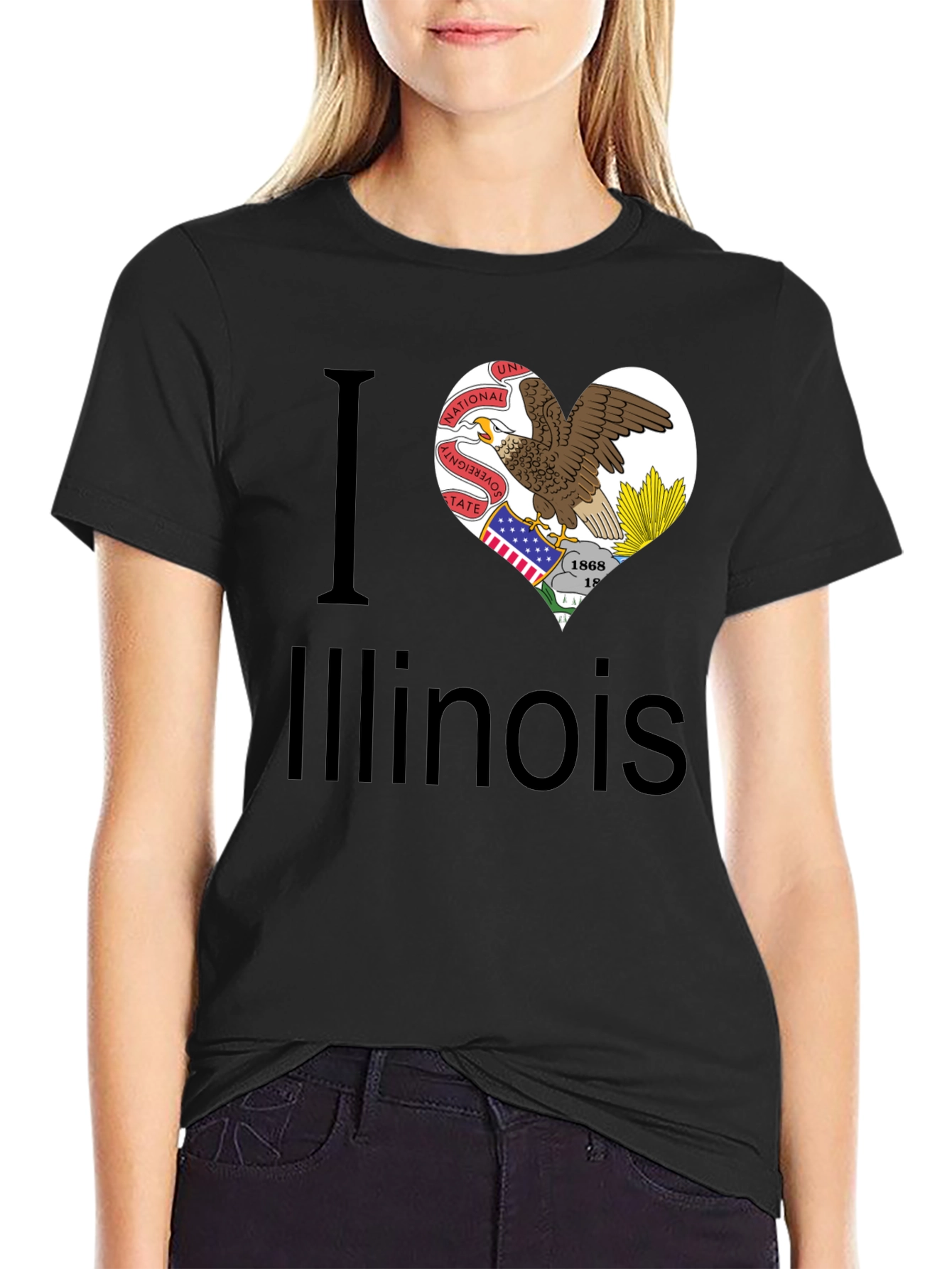 I Heart Illinois State Pride T-Shirt