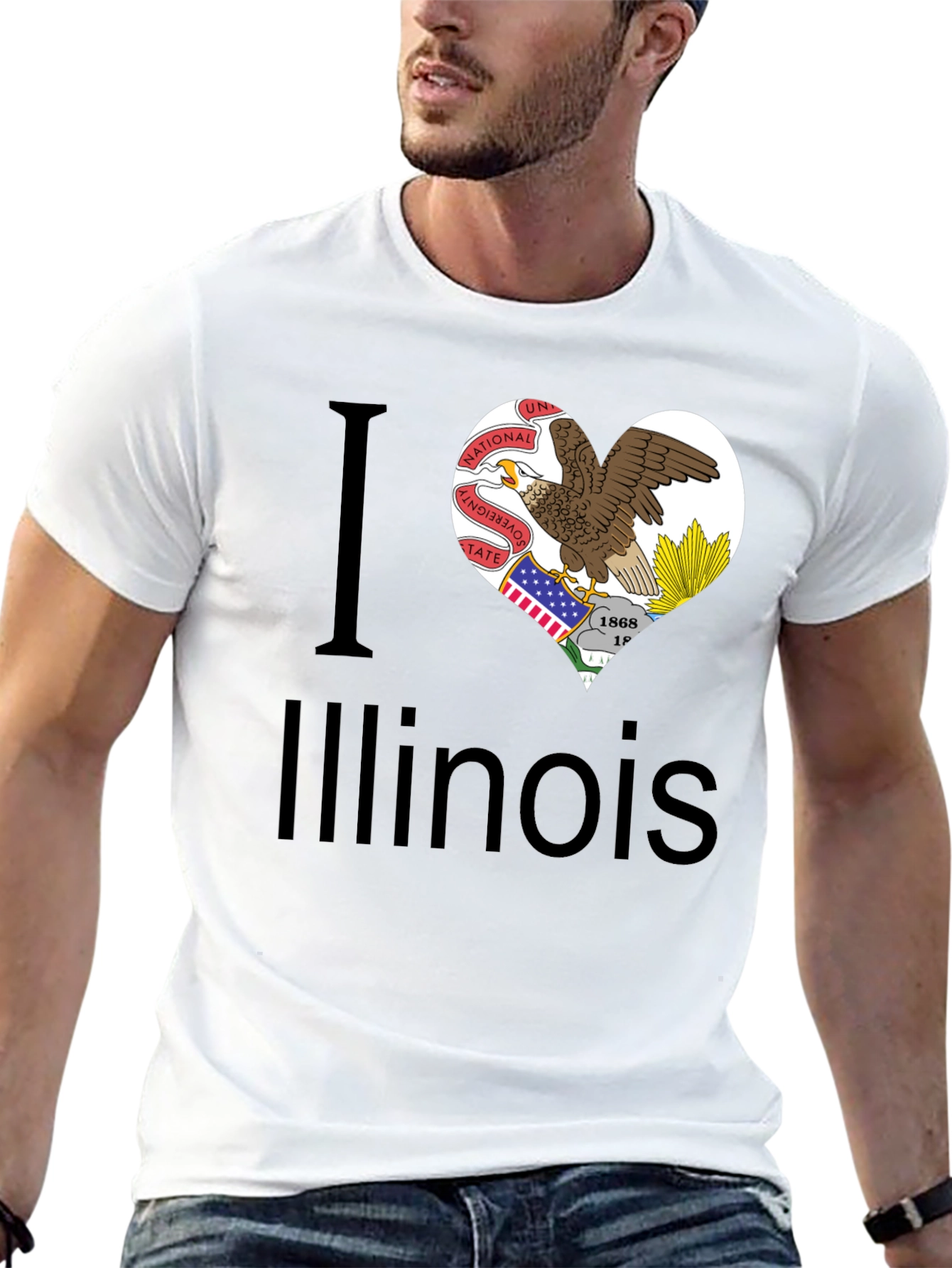 I Heart Illinois State Pride T-Shirt