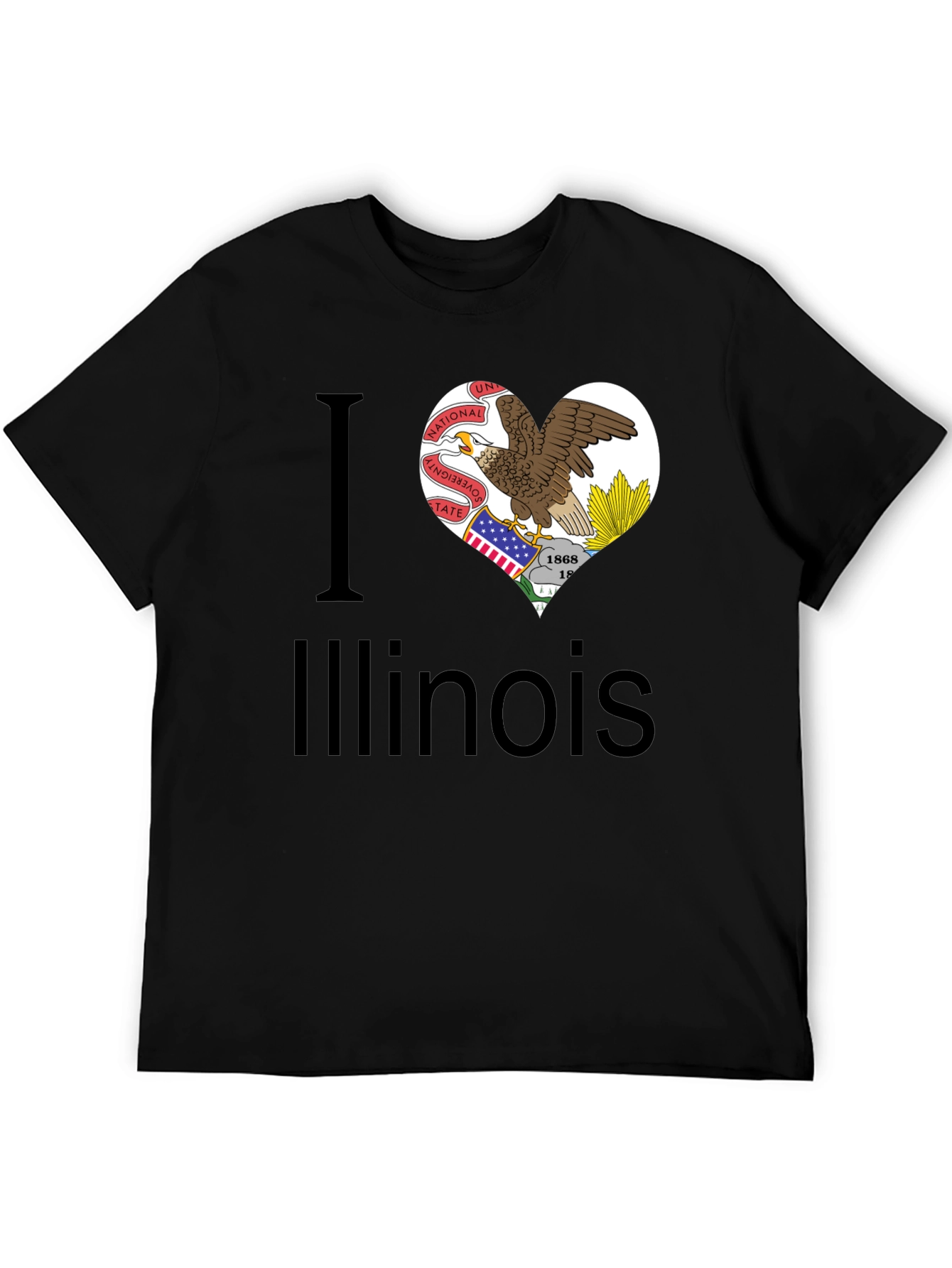 I Heart Illinois State Pride T-Shirt