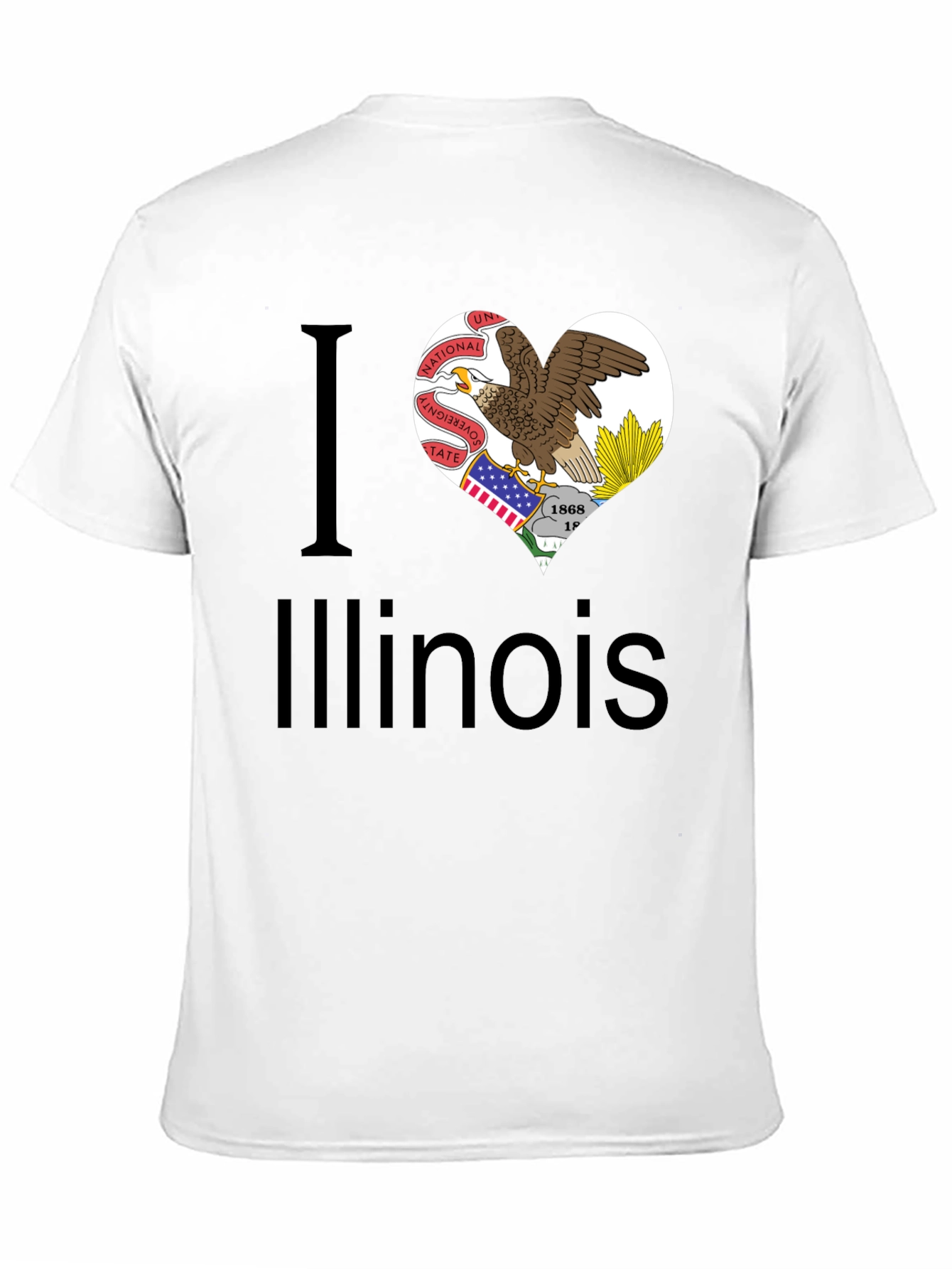 I Heart Illinois State Pride T-Shirt