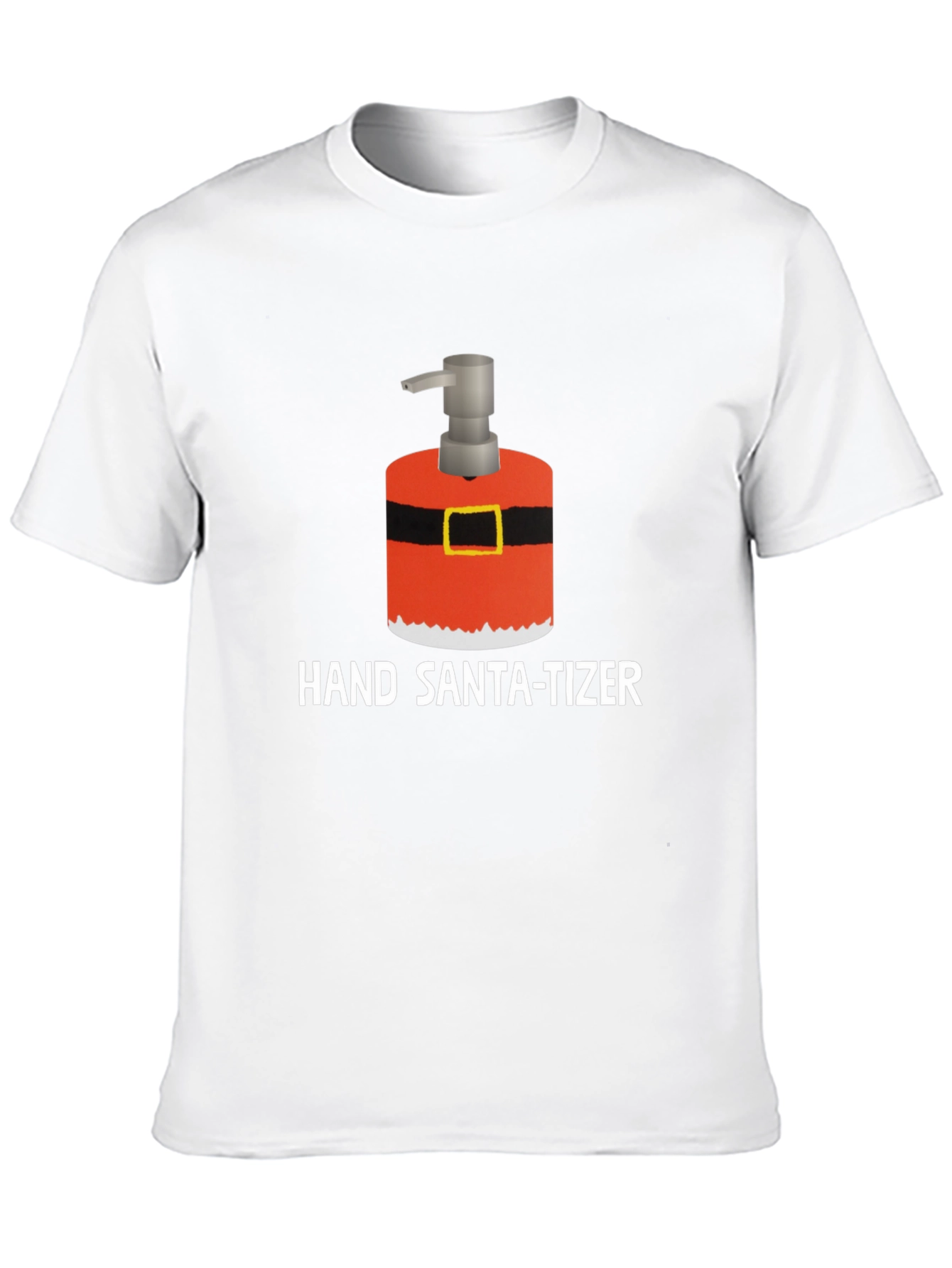 Hand Santa-tizer Black Holiday T-Shirt