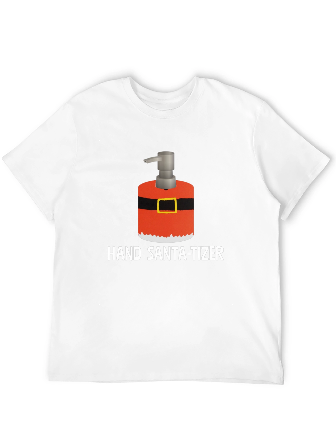 Hand Santa-tizer Black Holiday T-Shirt