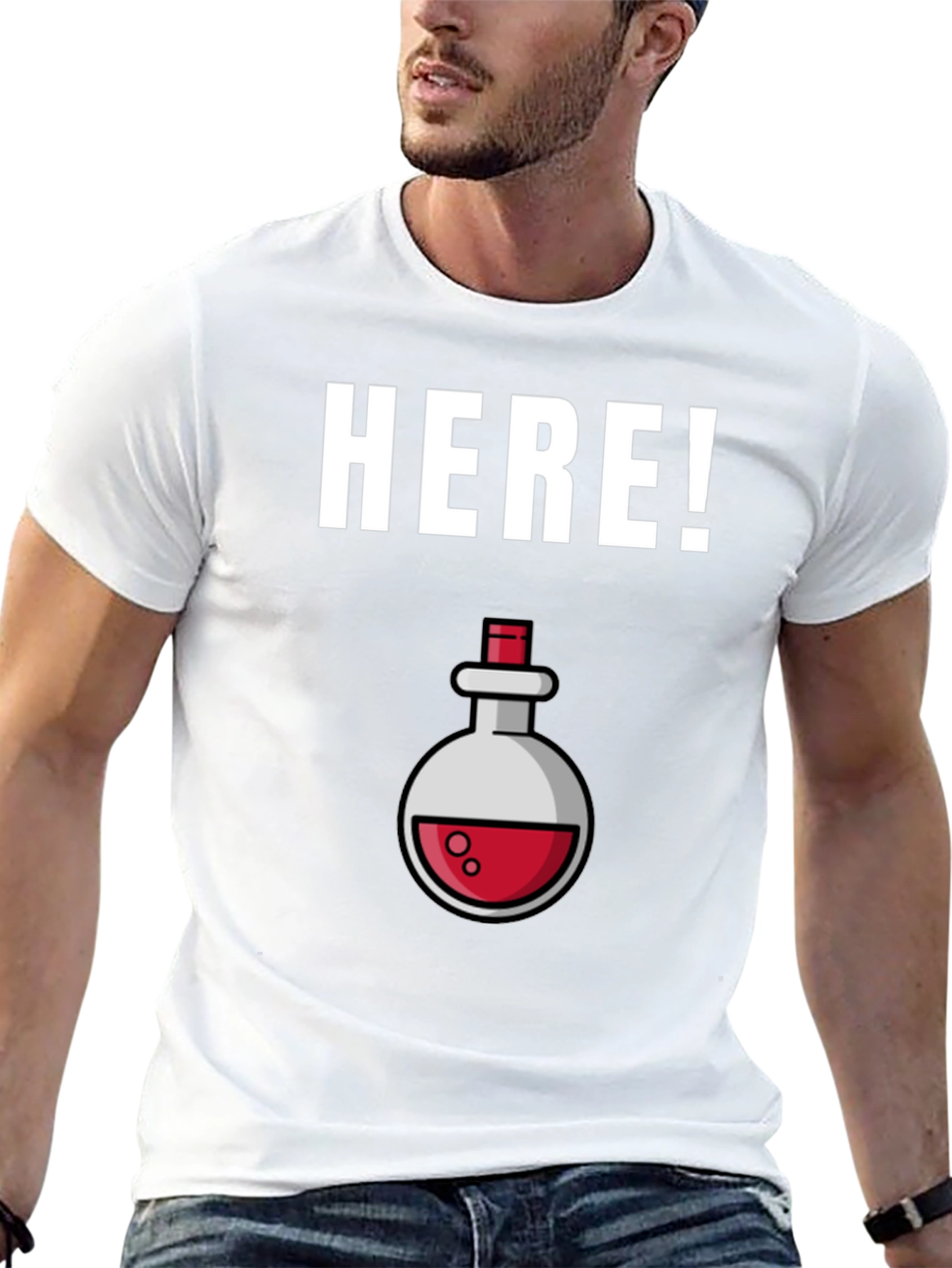 HERE! T-Shirt Potion Lab Humor