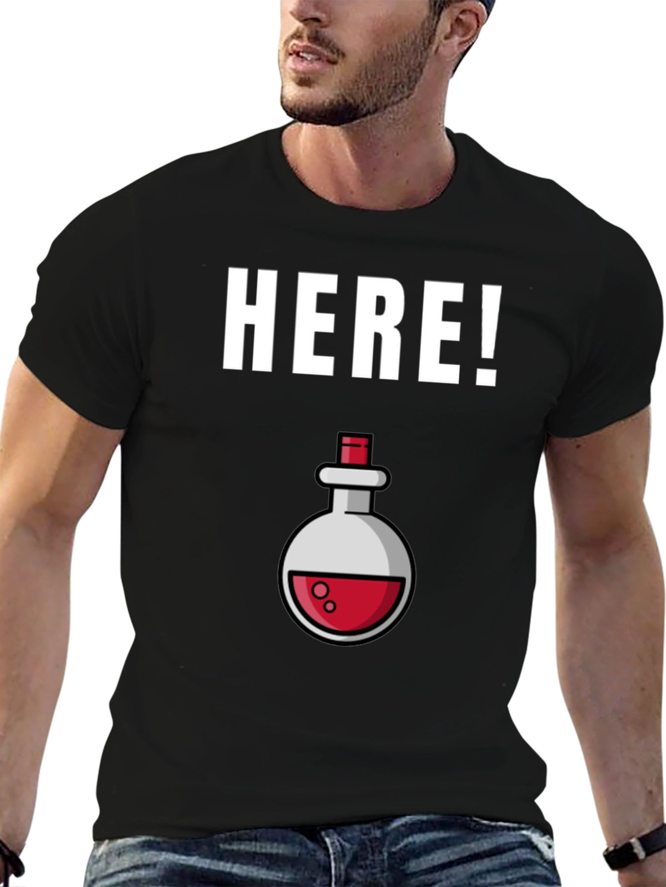 HERE! T-Shirt Potion Lab Humor