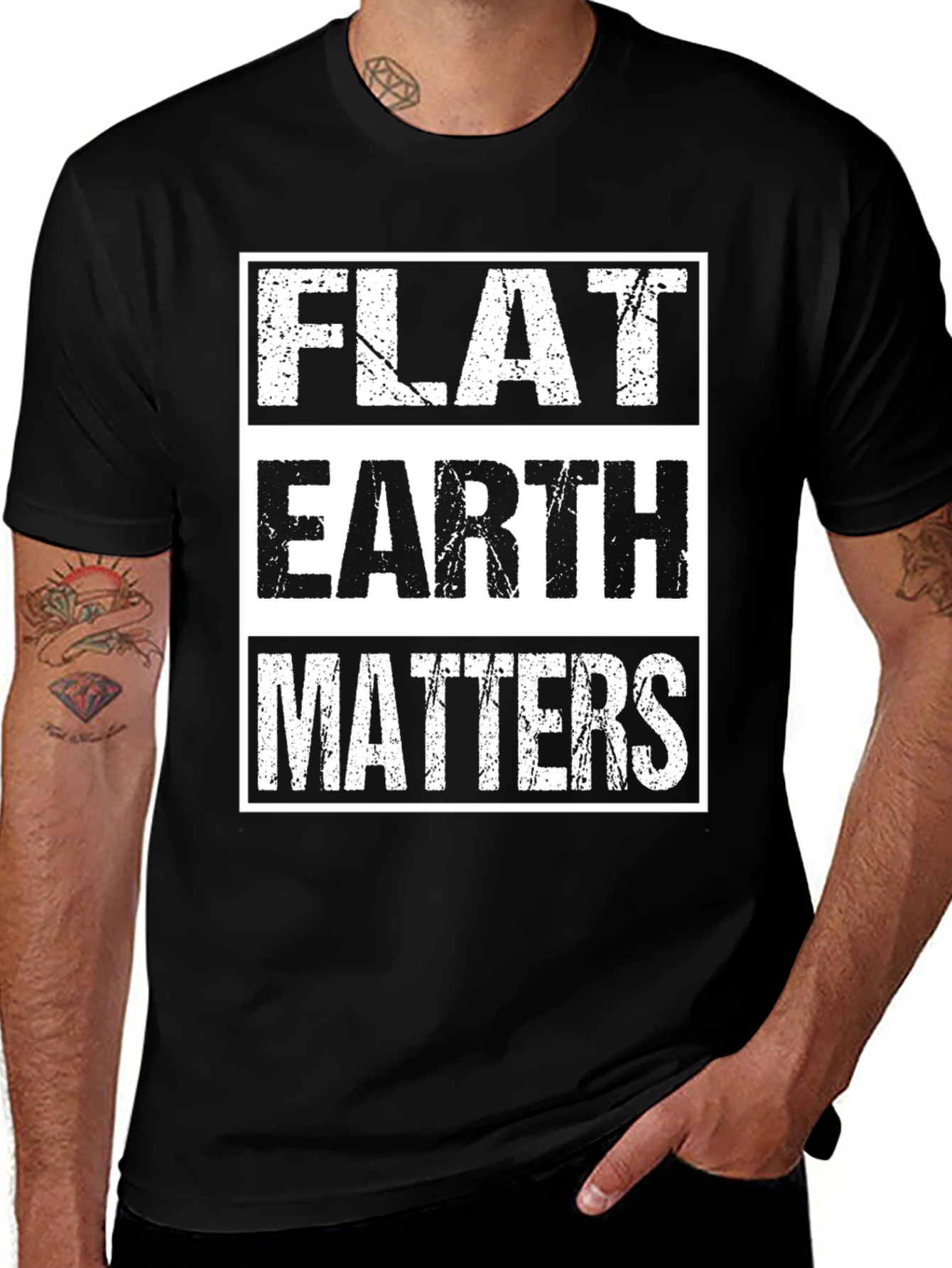 Flat Earth Matters Graphic Tee Shirt