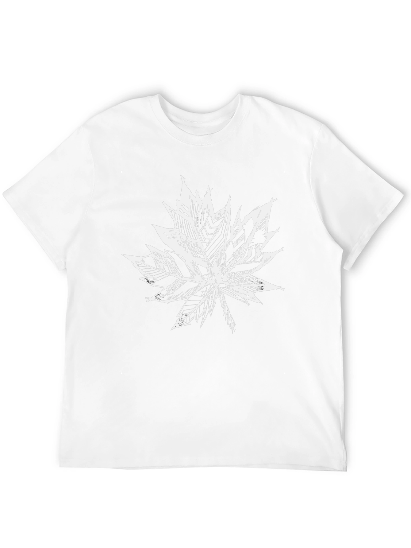 Maple Leaf Graphic Print Black T-Shirt