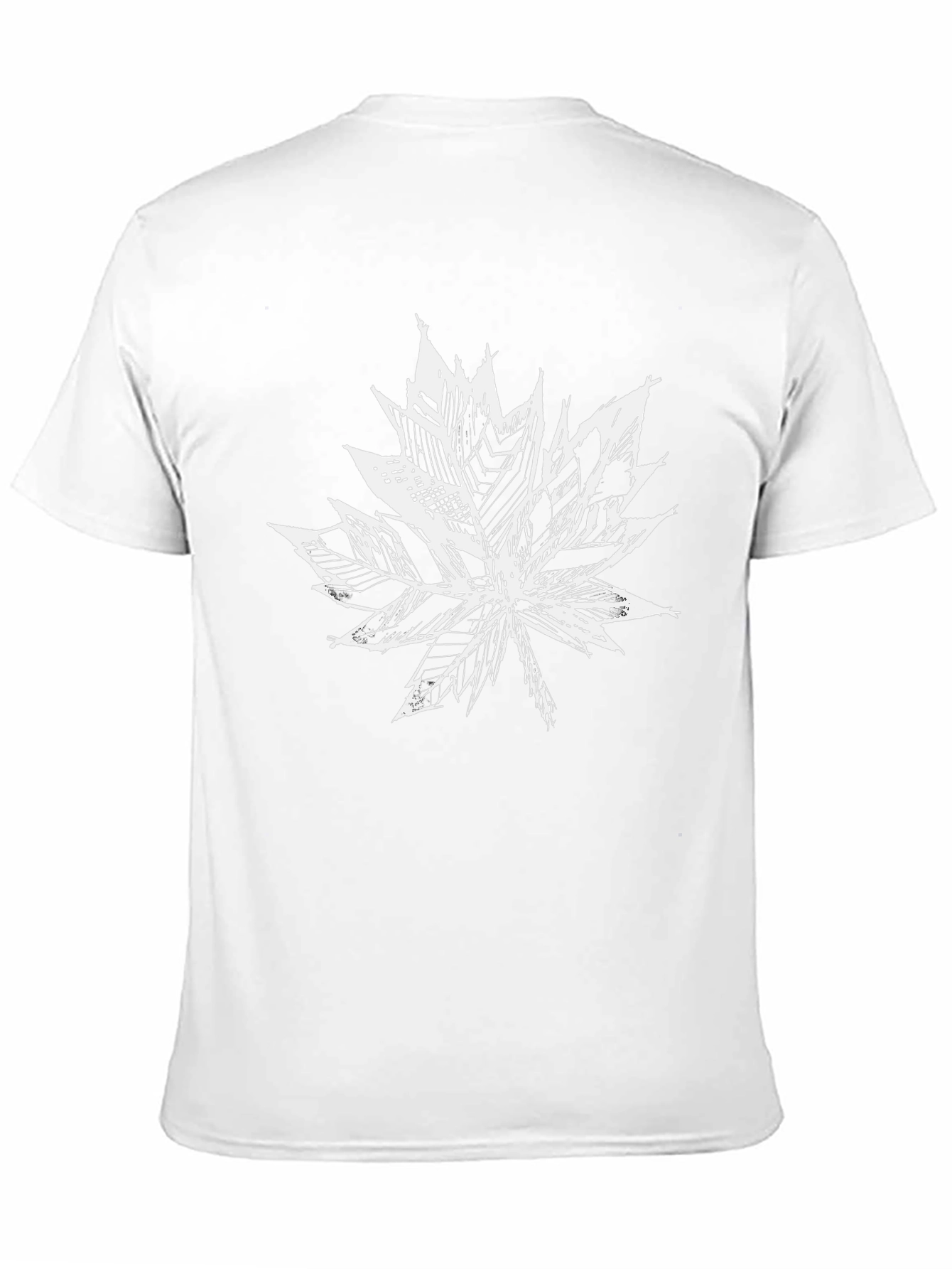 Maple Leaf Graphic Print Black T-Shirt