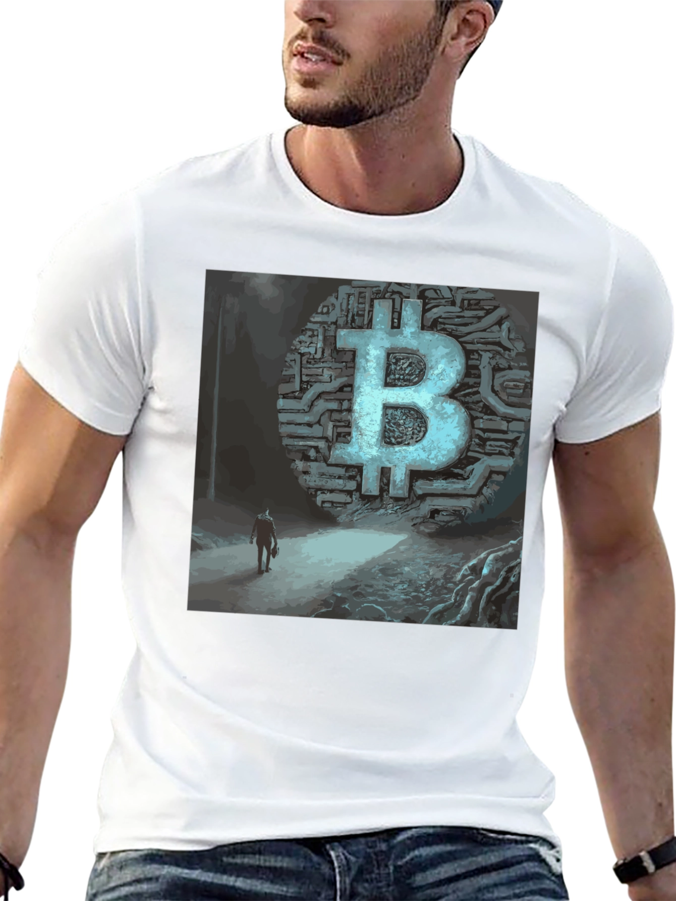 Bitcoin T-Shirt Crypto Art Tee