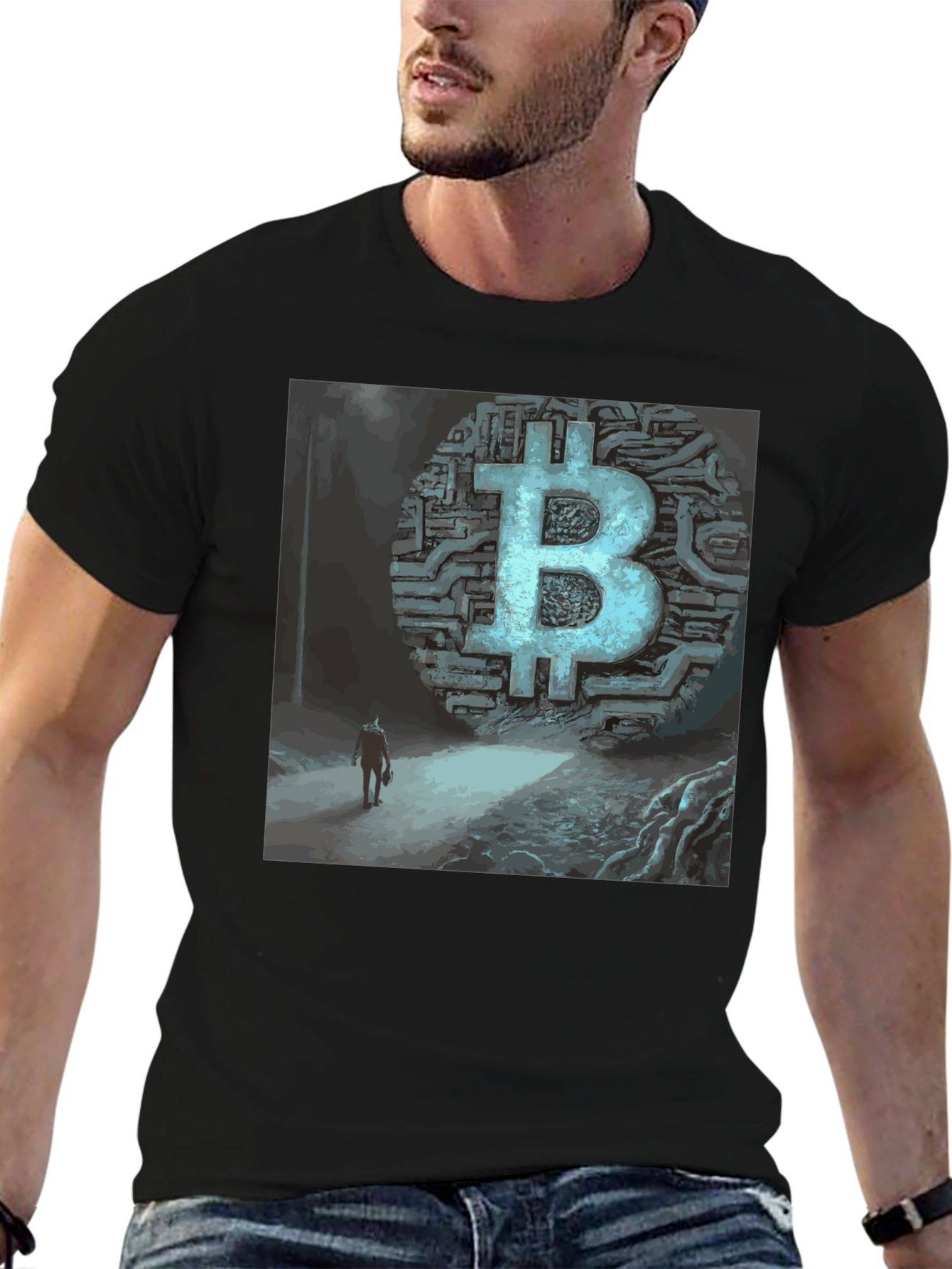 Bitcoin T-Shirt Crypto Art Tee