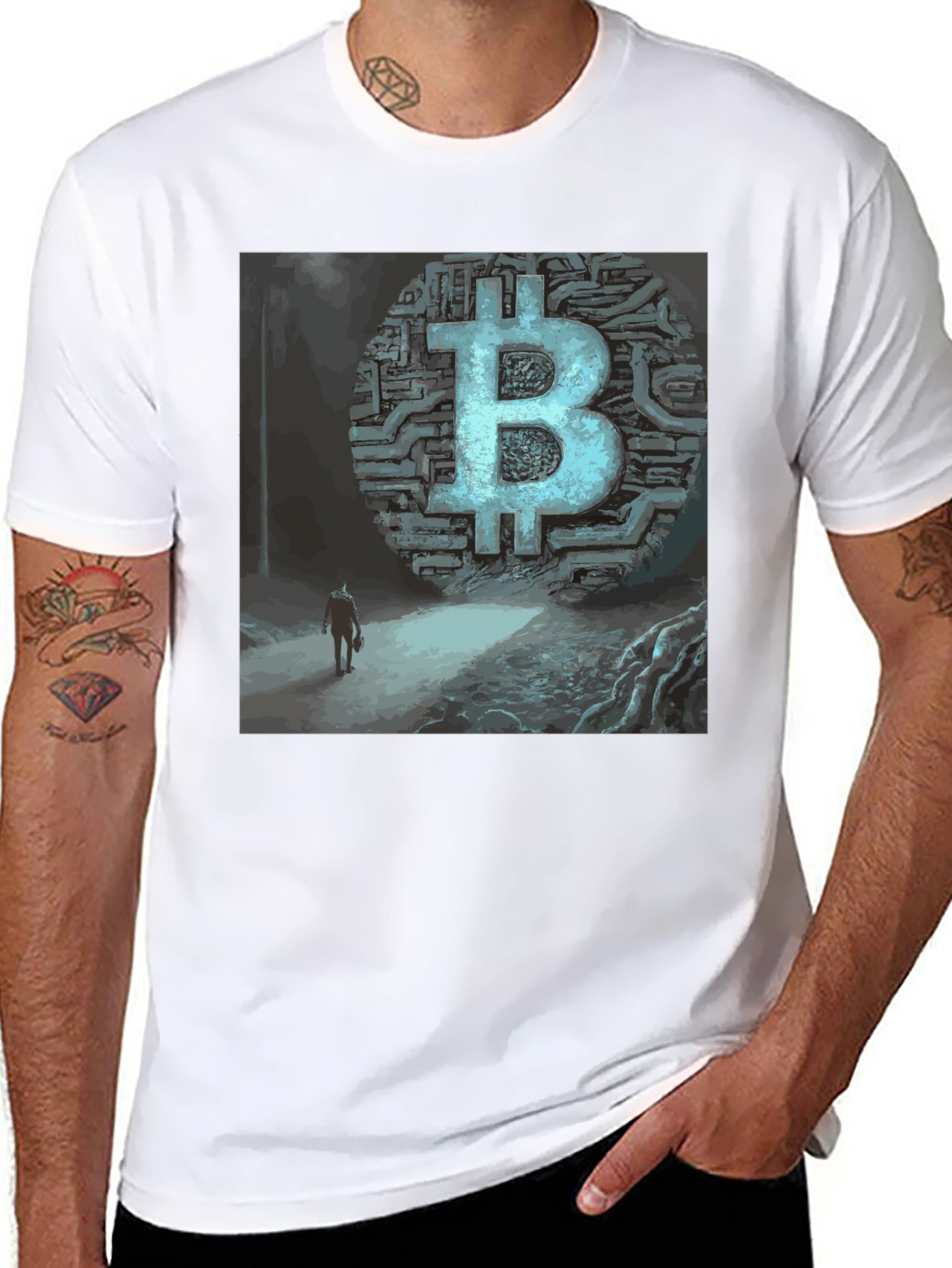 Bitcoin T-Shirt Crypto Art Tee