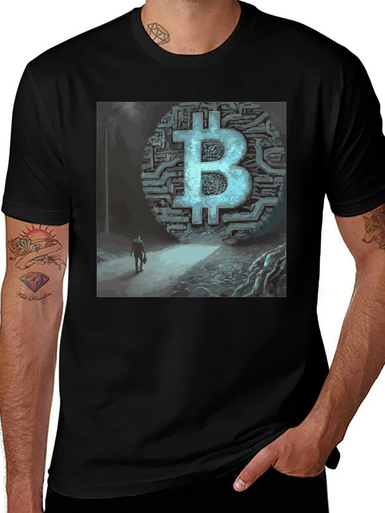 Bitcoin T-Shirt Crypto Art Tee