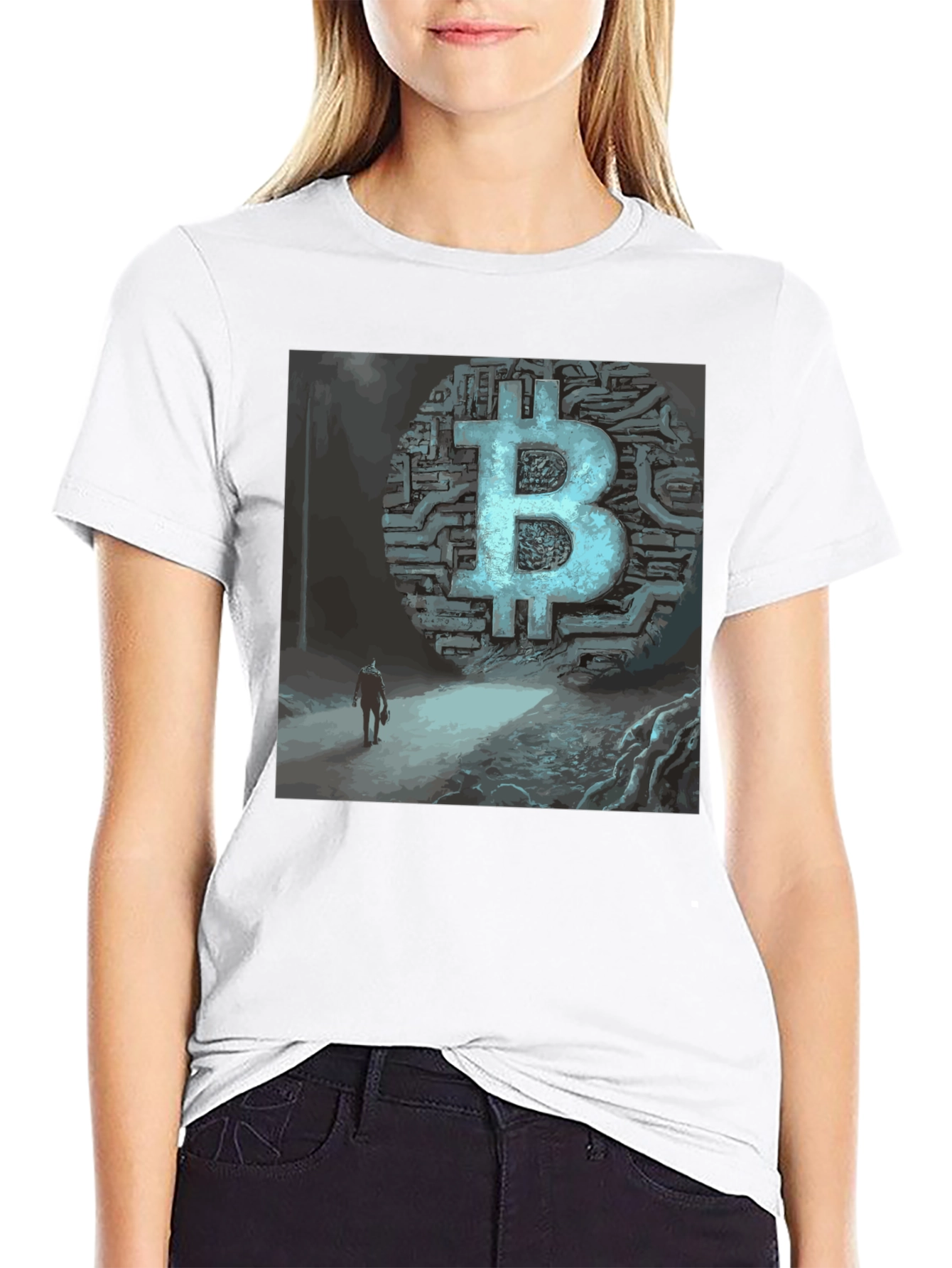 Bitcoin T-Shirt Crypto Art Tee