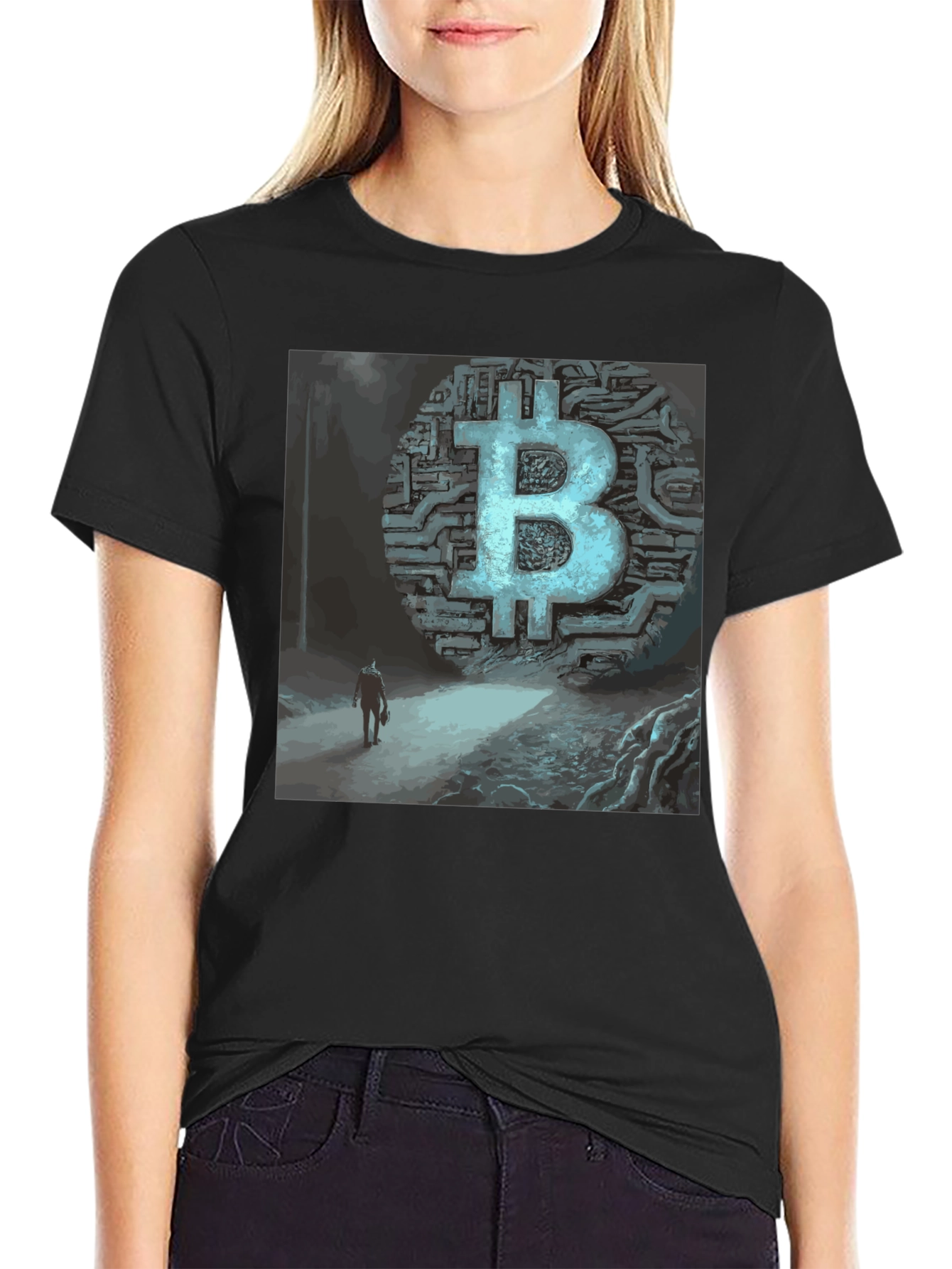 Bitcoin T-Shirt Crypto Art Tee