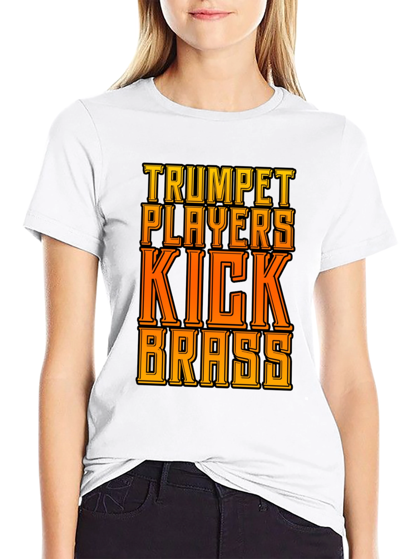 Trumpet Players Kick Brass Graphic Tee