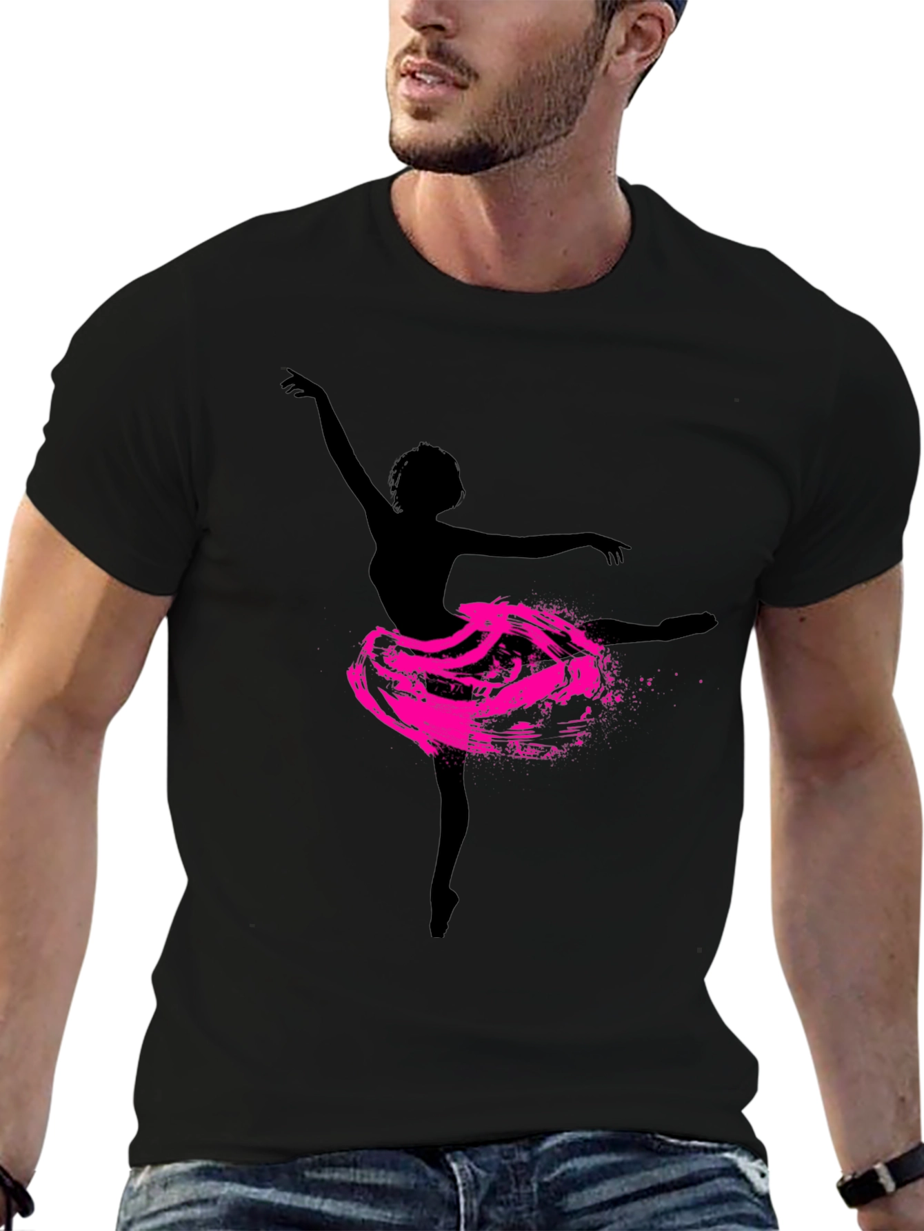 Ballerina Graphic Tee - Stylish Mens T-Shirt