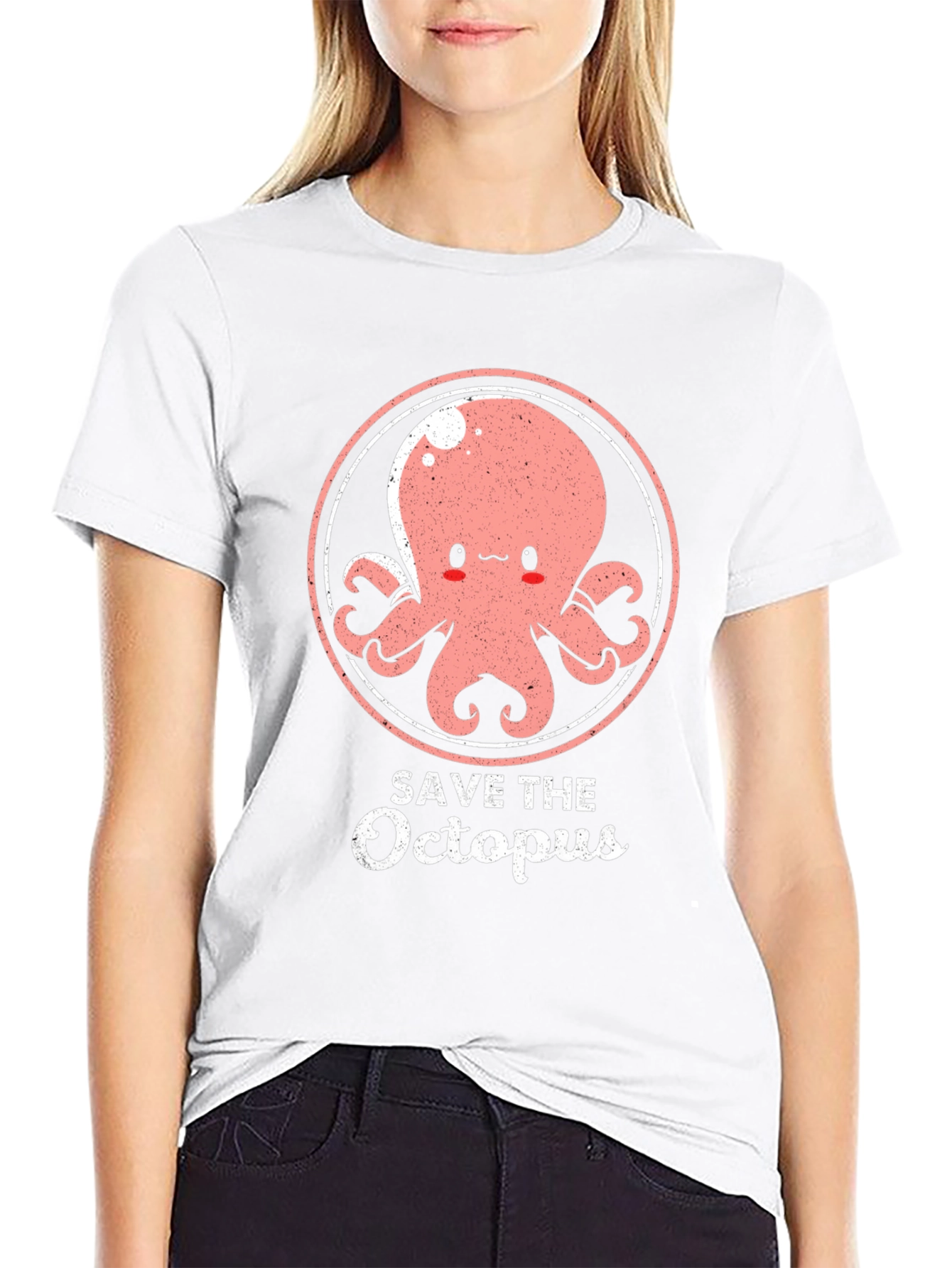 Save the Octopus Graphic Tee - Cute Conservation T-Shirt