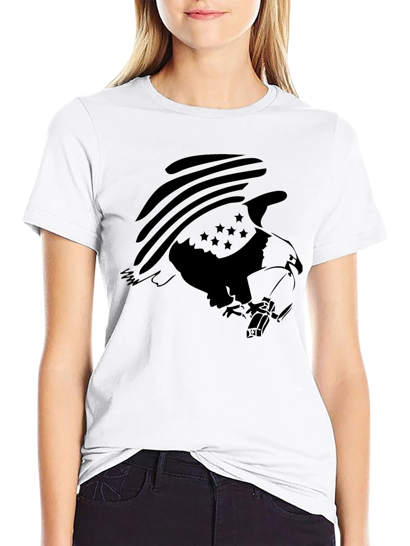 American Eagle Graphic Black T-Shirt