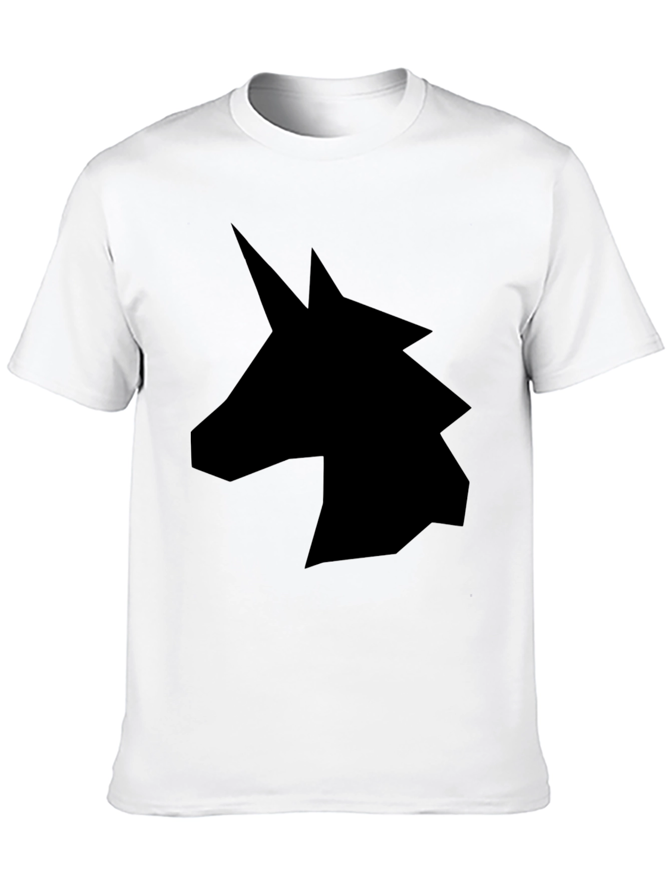 Unicorn Silhouette Graphic Tee - Black