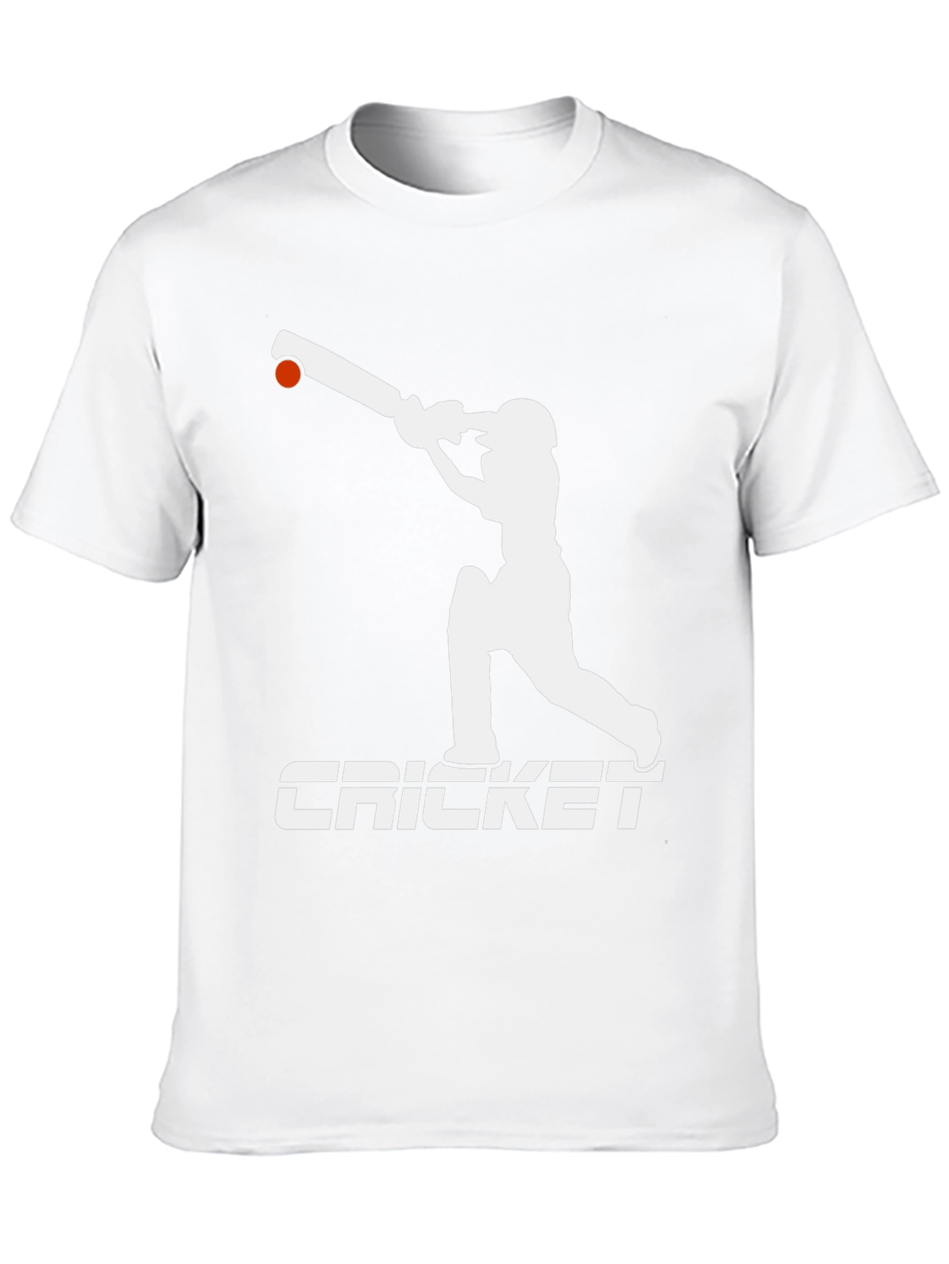 Cricket Player Graphic Tee - Black Cotton T-Shirt