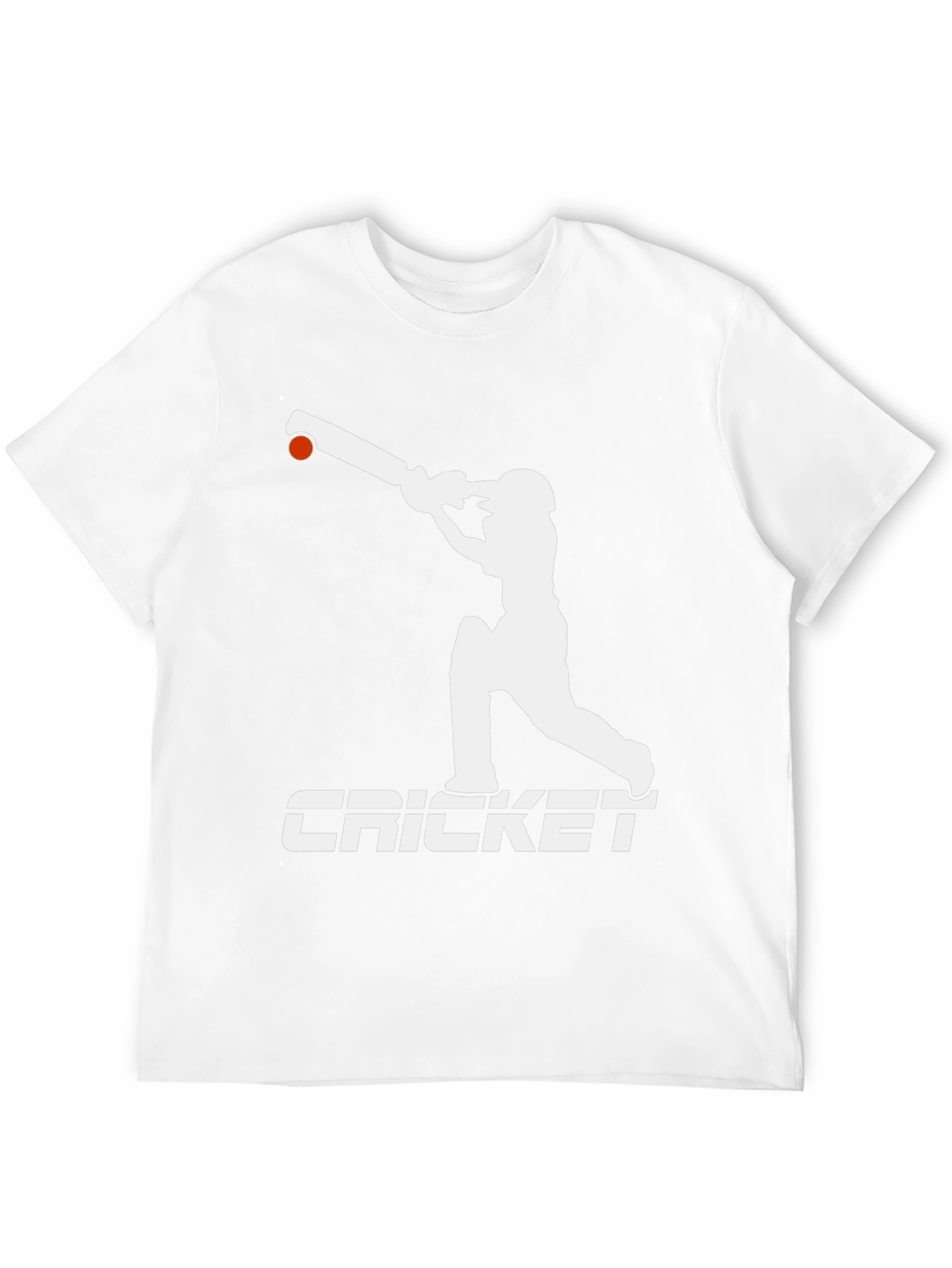 Cricket Player Graphic Tee - Black Cotton T-Shirt