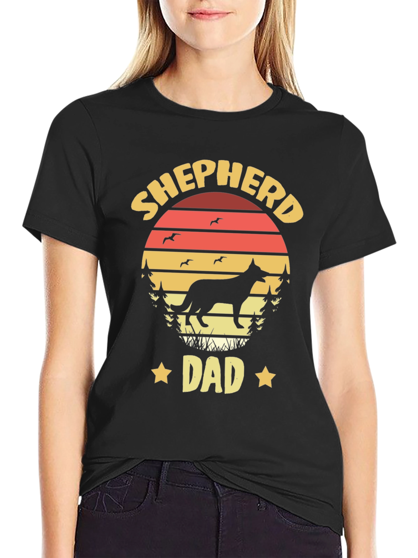Shepherd Dad Graphic T-Shirt