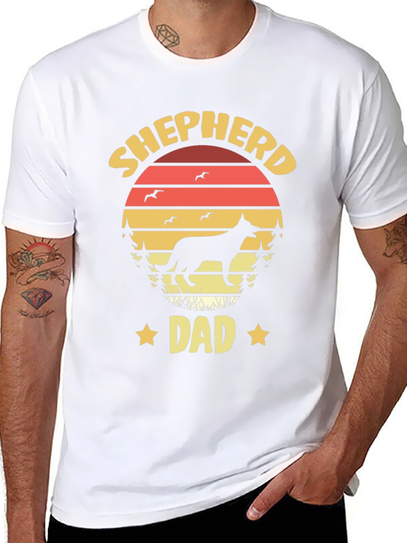 Shepherd Dad Graphic T-Shirt