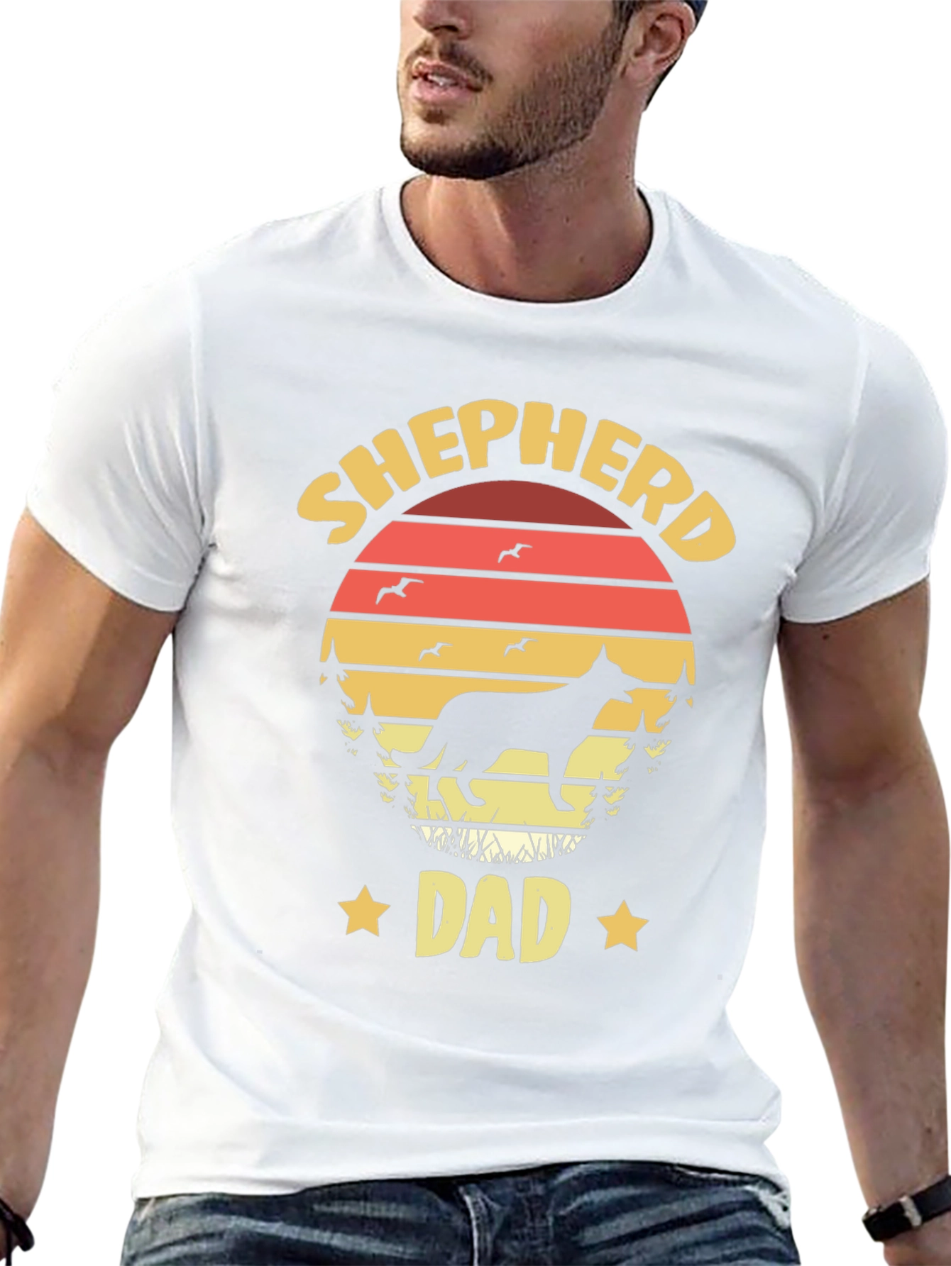 Shepherd Dad Graphic T-Shirt