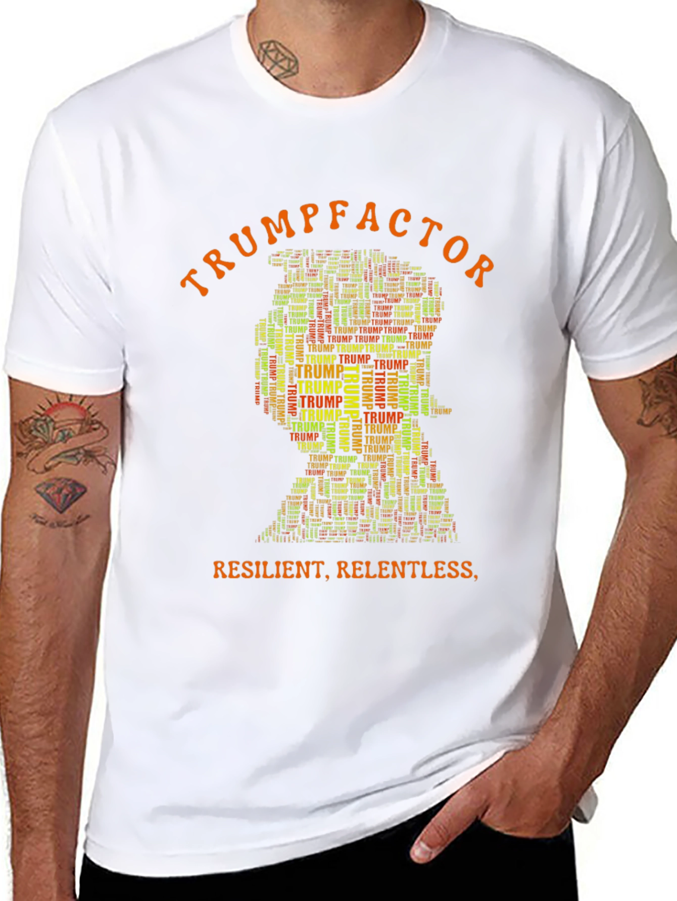 TrumpFactor Graphic Print Tee
