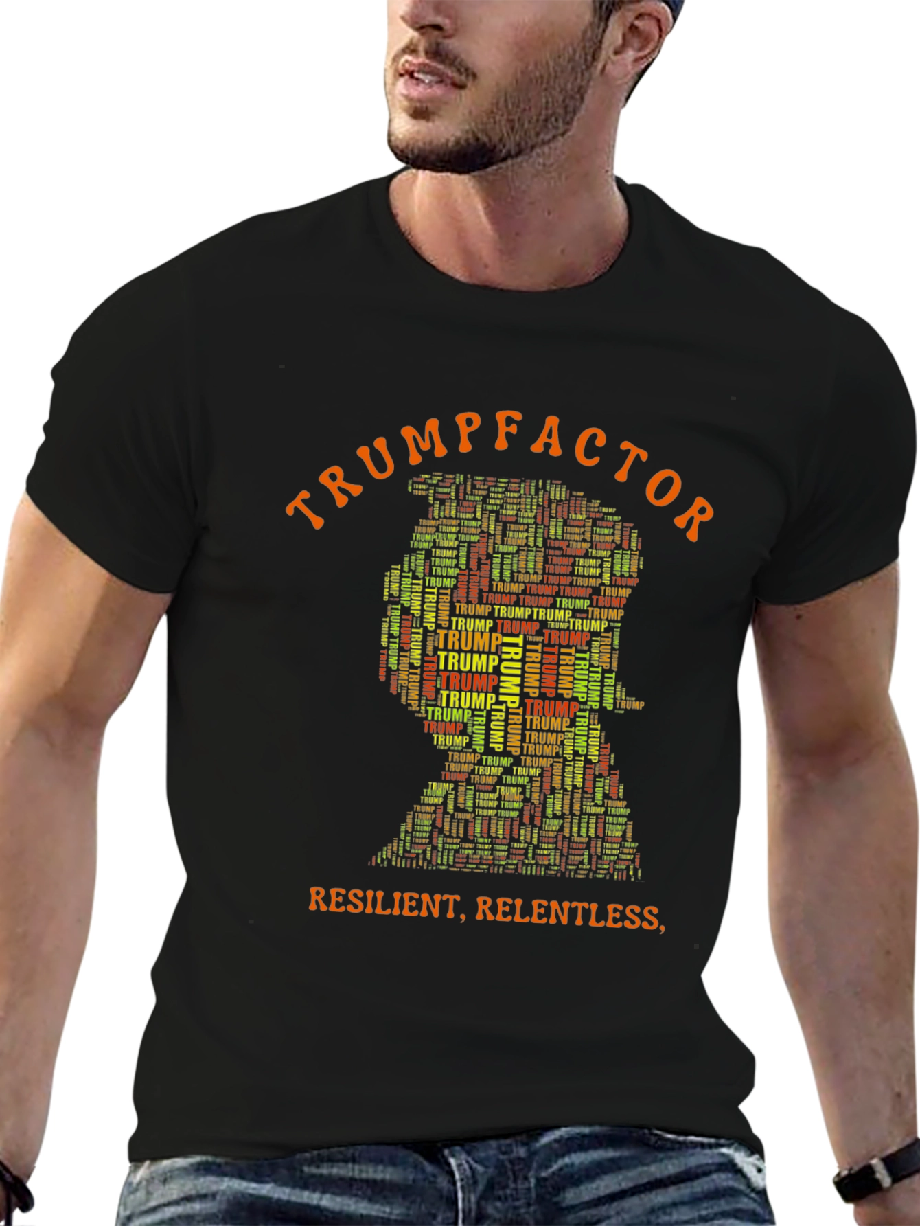 TrumpFactor Graphic Print Tee
