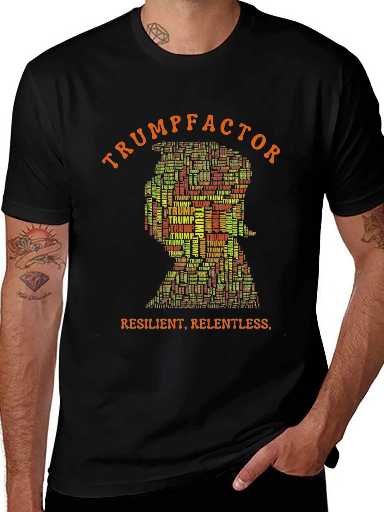 TrumpFactor Graphic Print Tee