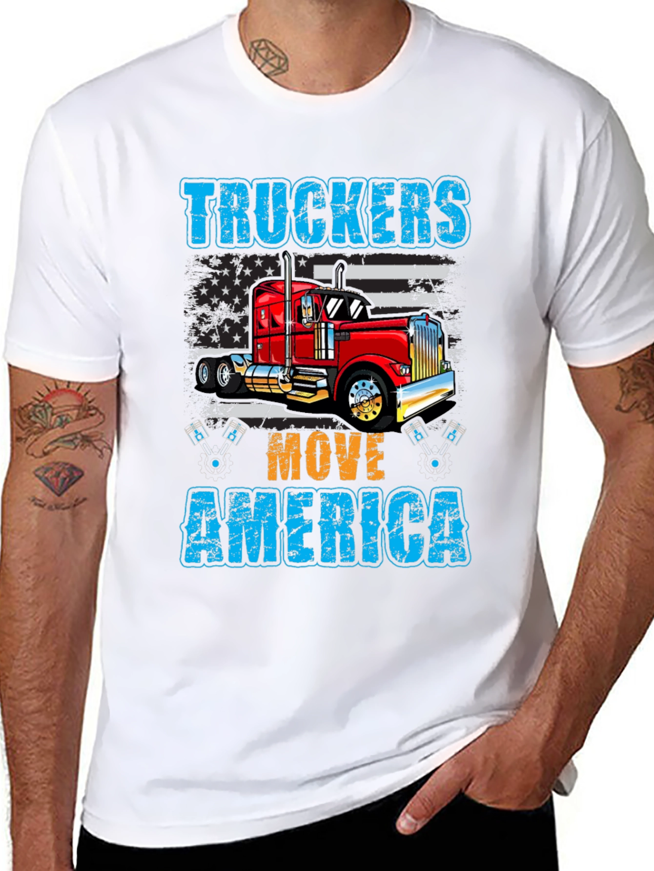Truckers Move America Graphic T-Shirt