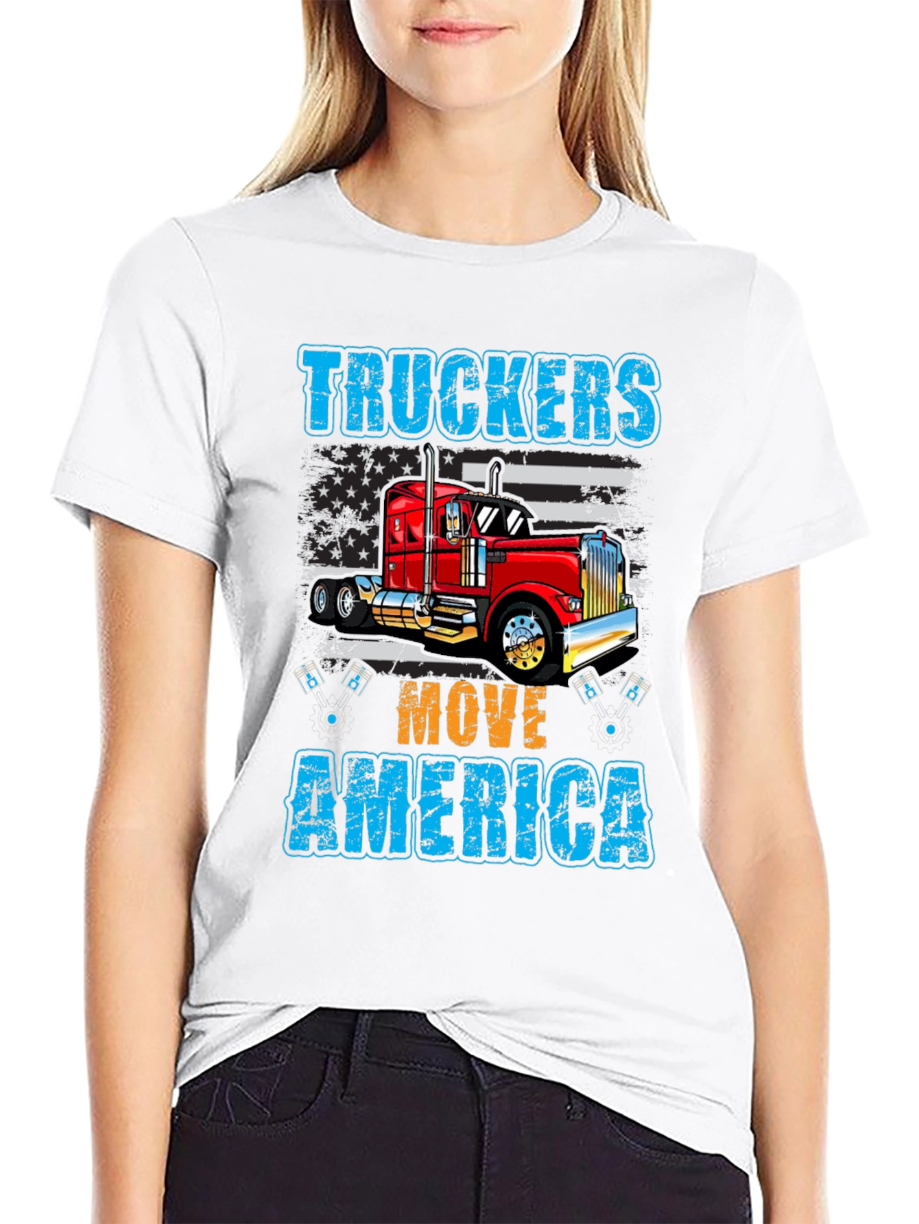 Truckers Move America Graphic T-Shirt