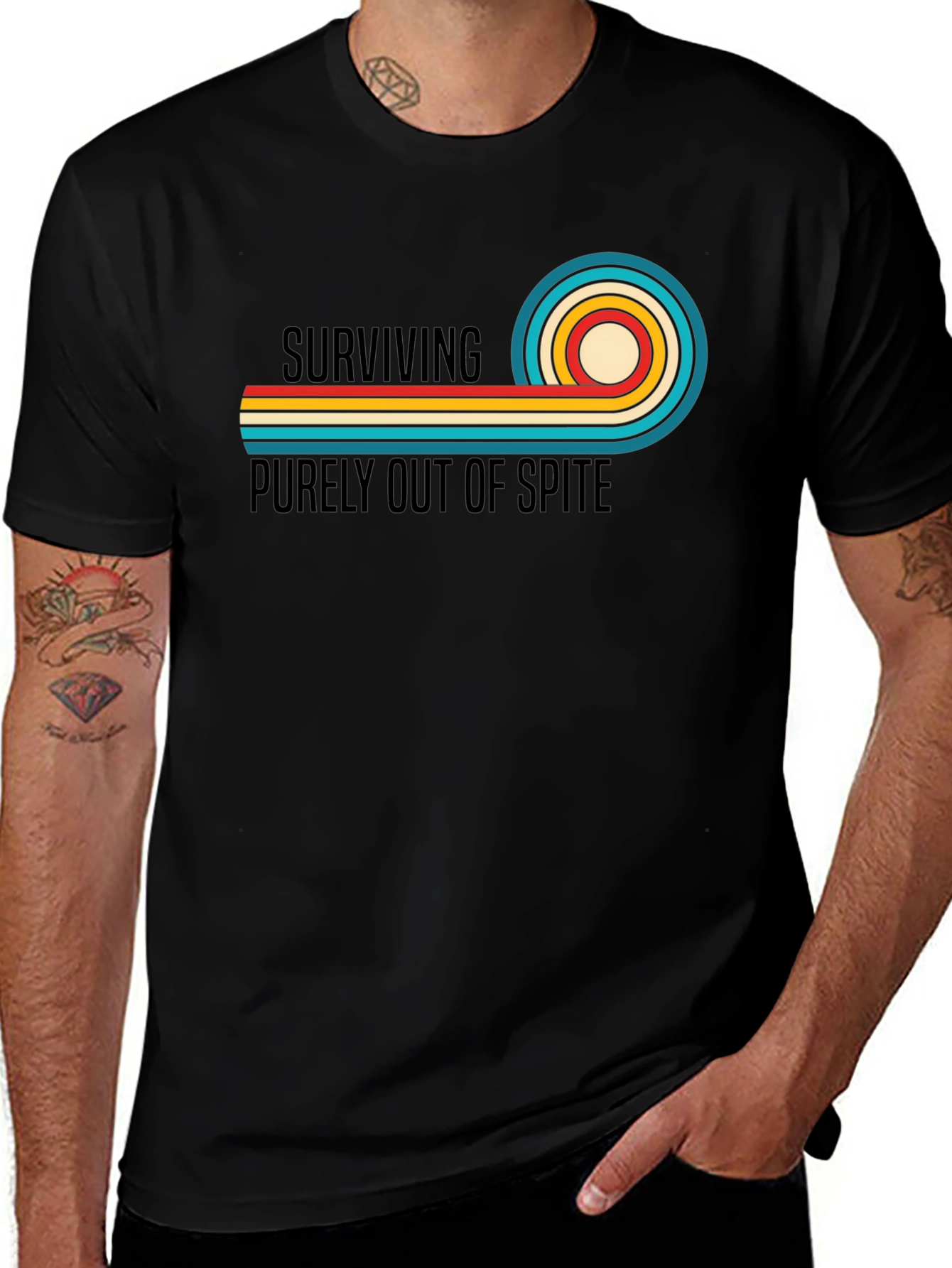 Retro Spite T-Shirt - Surviving Graphic Tee